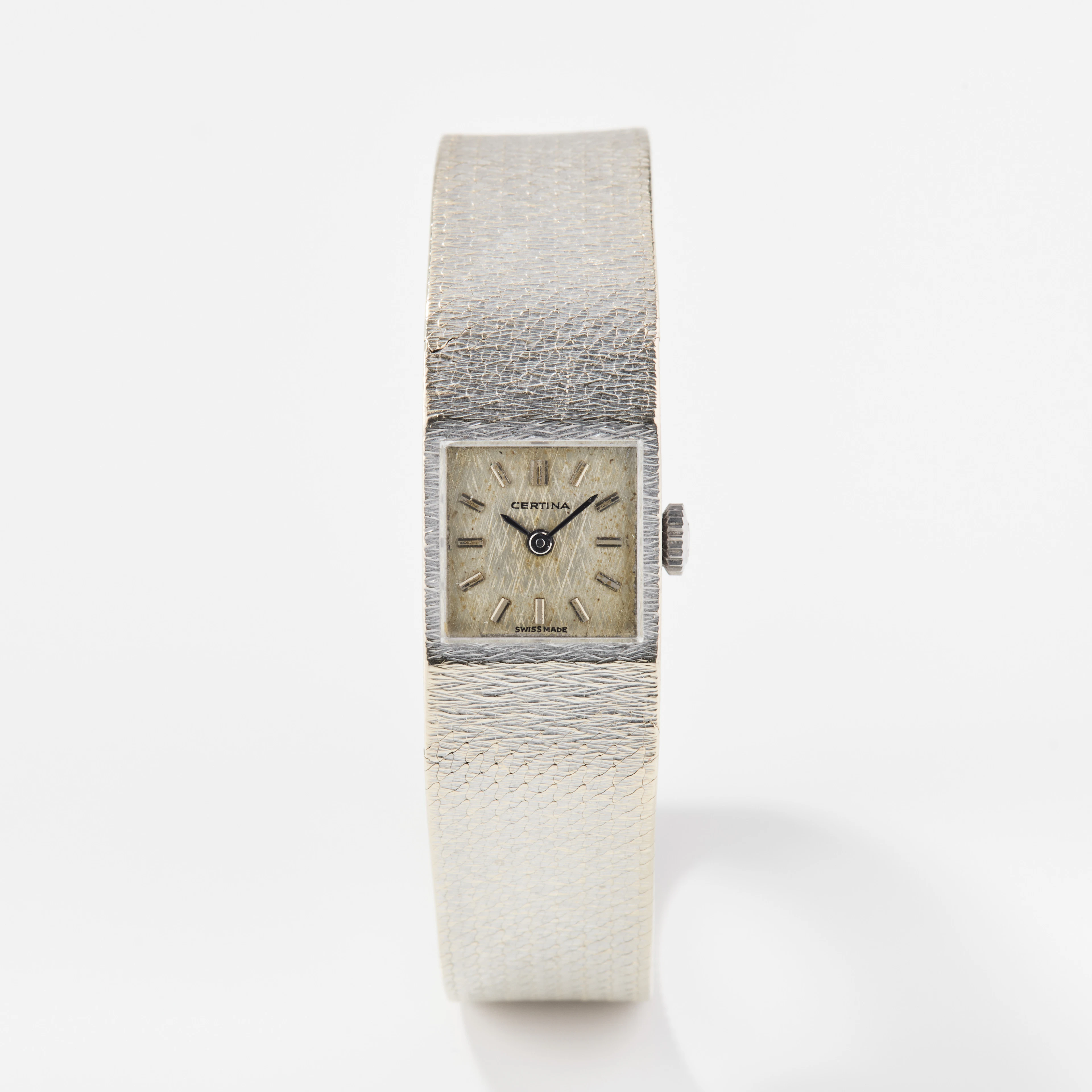CERTINA, armbandsur, 19,5 mm, 18K vitguld, ca 1965.