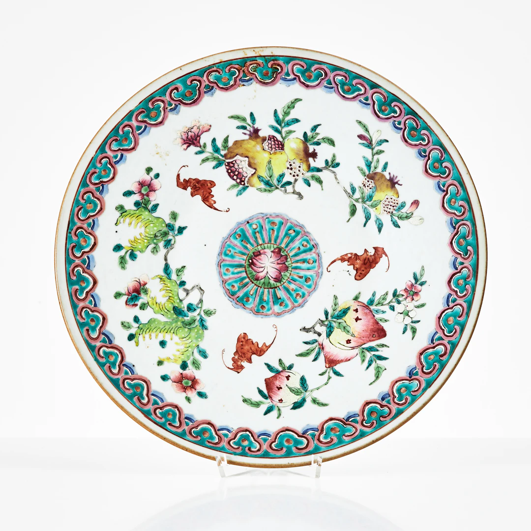 FAT, porslin, Kina, Guangxu (1875-1908), dekor av persika, granatäpple