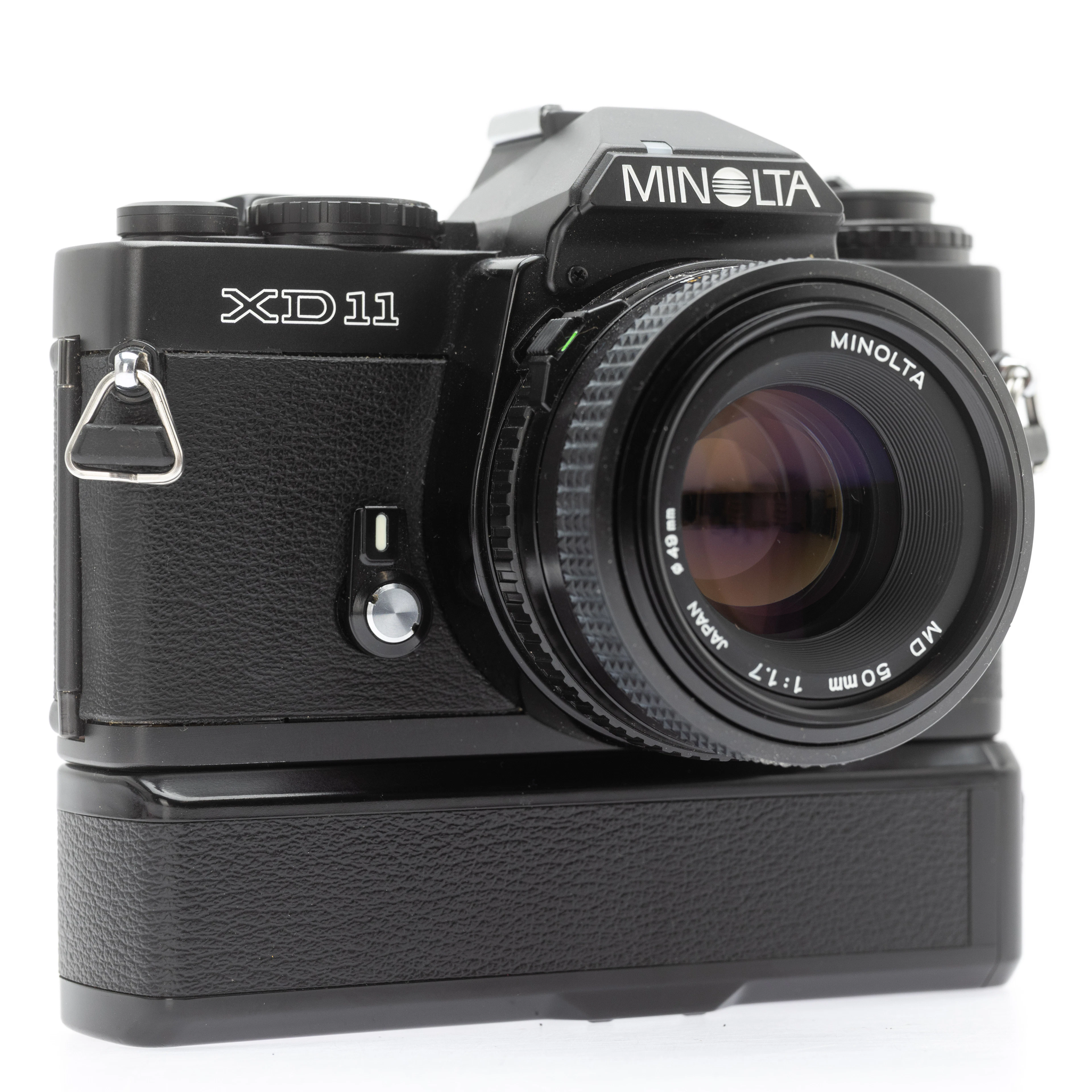 Minolta XD 11 (black) (SN 1225960) mit Minolta Lens MD 1:1.7/50mm