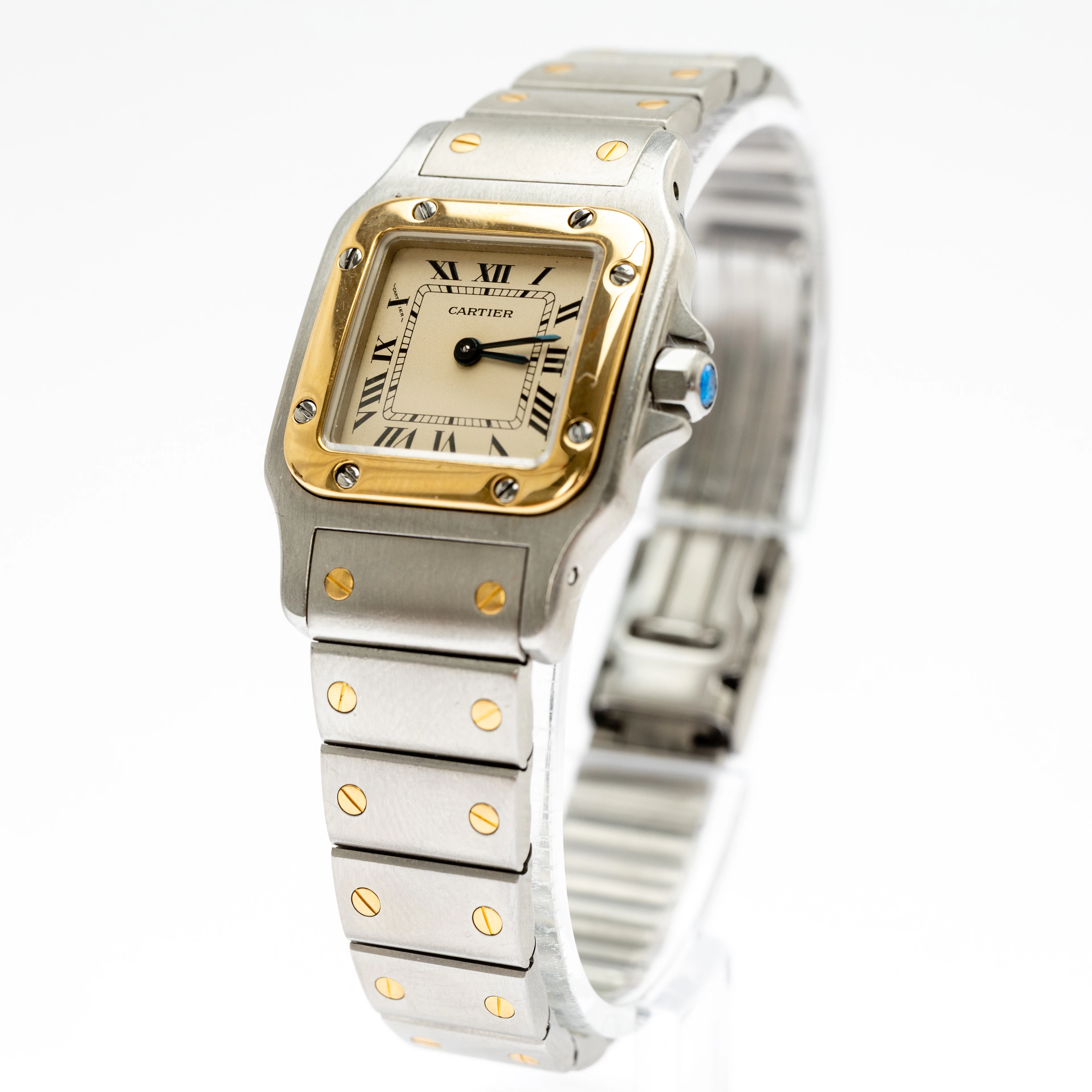 Cartier Damenarmbanduhr, "Santos".