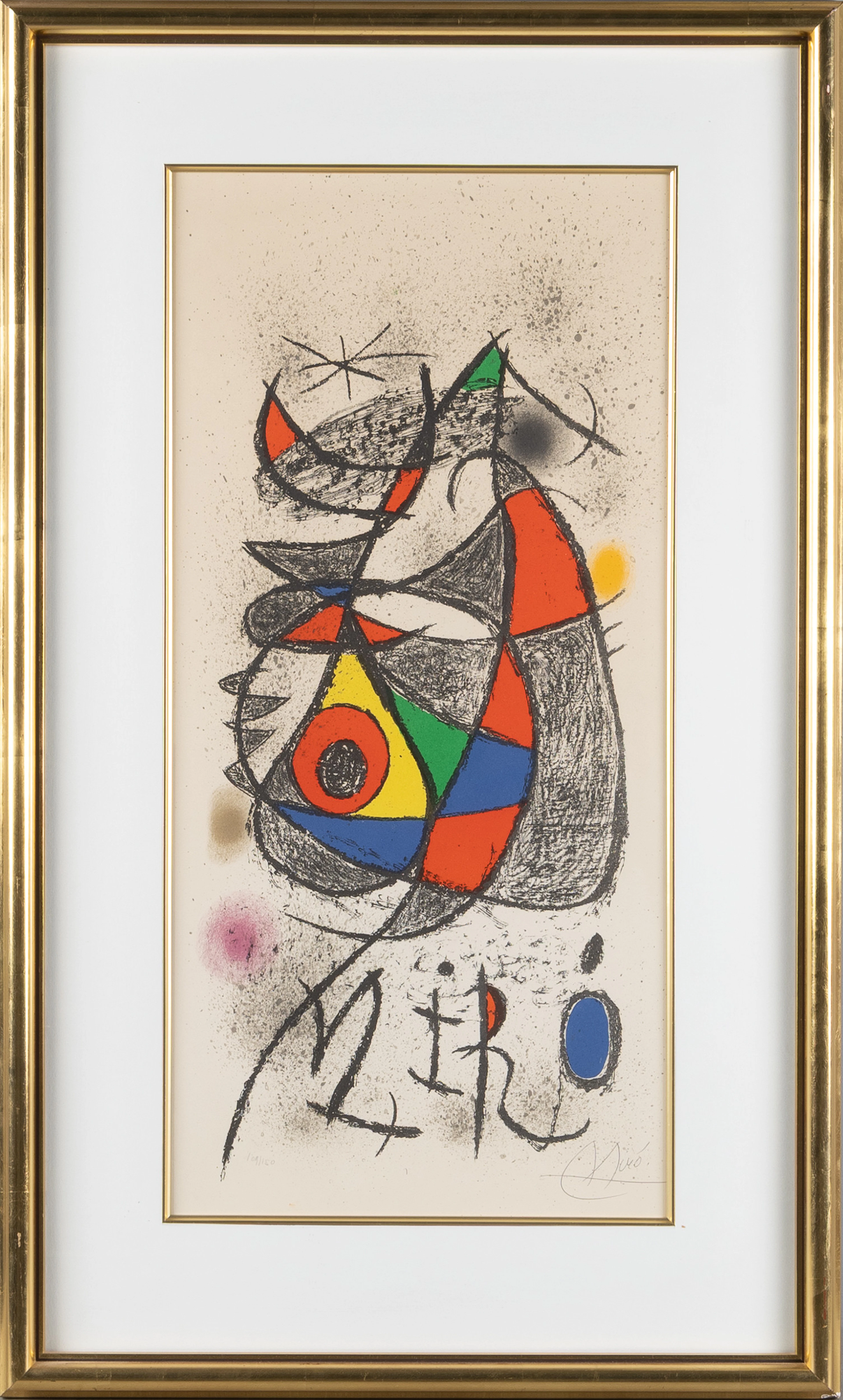 JOAN MIRÓ. "Affiche pour I'exposition, Peintures, gouaches, dessins"
