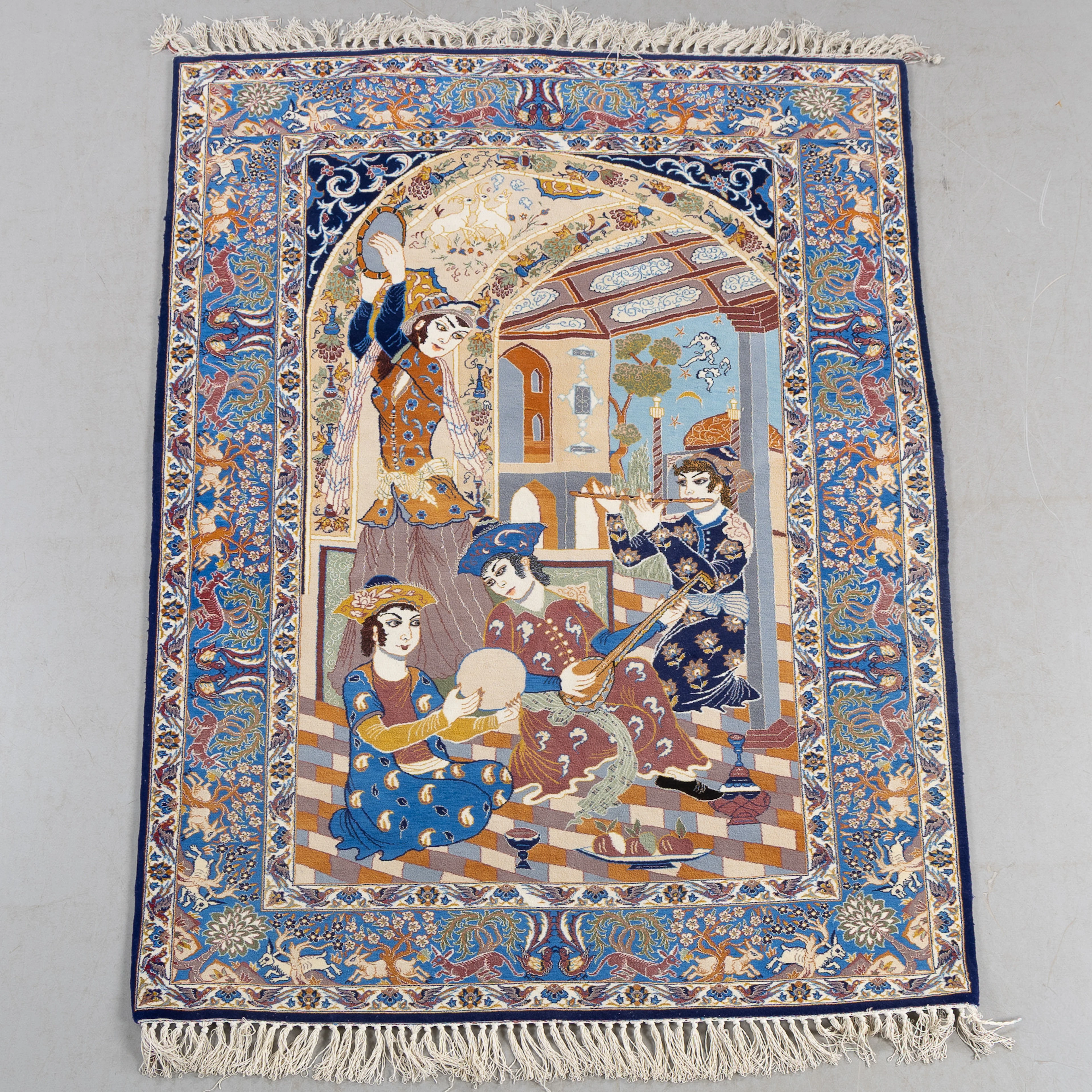 MATTA, Isfahan, figural, Old, ca 165 x 110 cm.