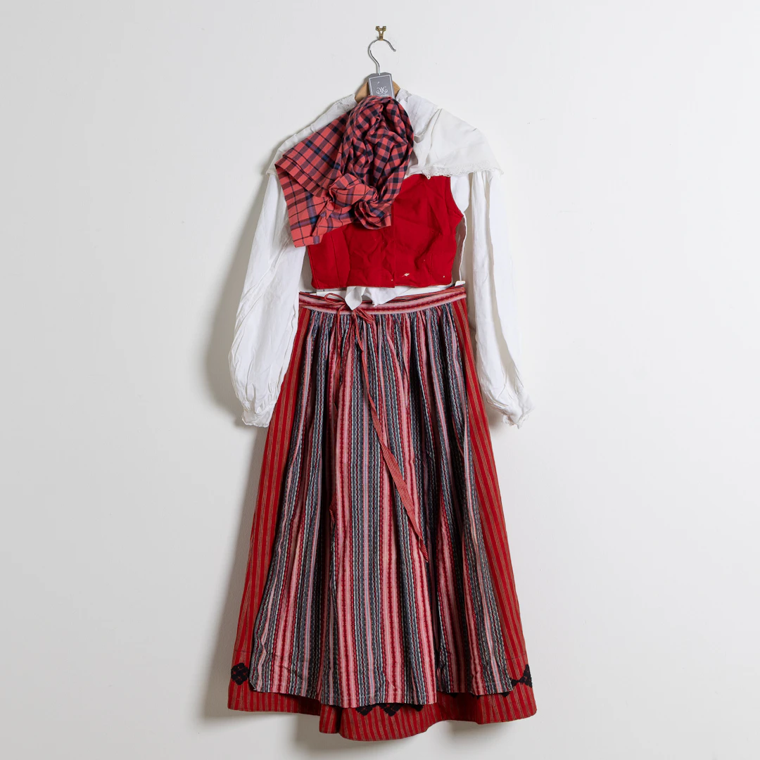 FOLKDRÄKT / HÄRADSDRÄKT, delar till folkdräkt, 18-1900-tal.