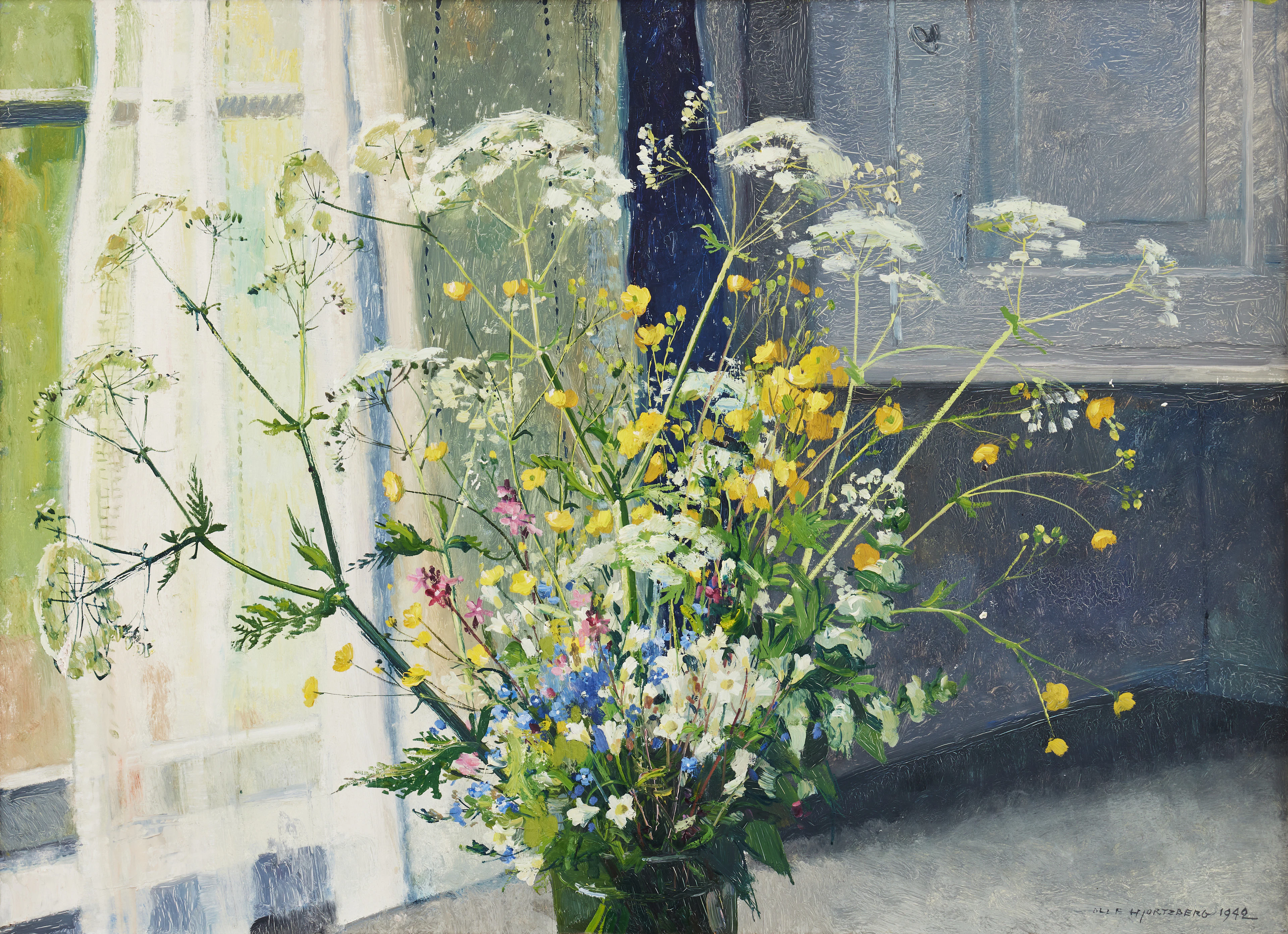 OLLE HJORTZBERG. Ängsblommor.