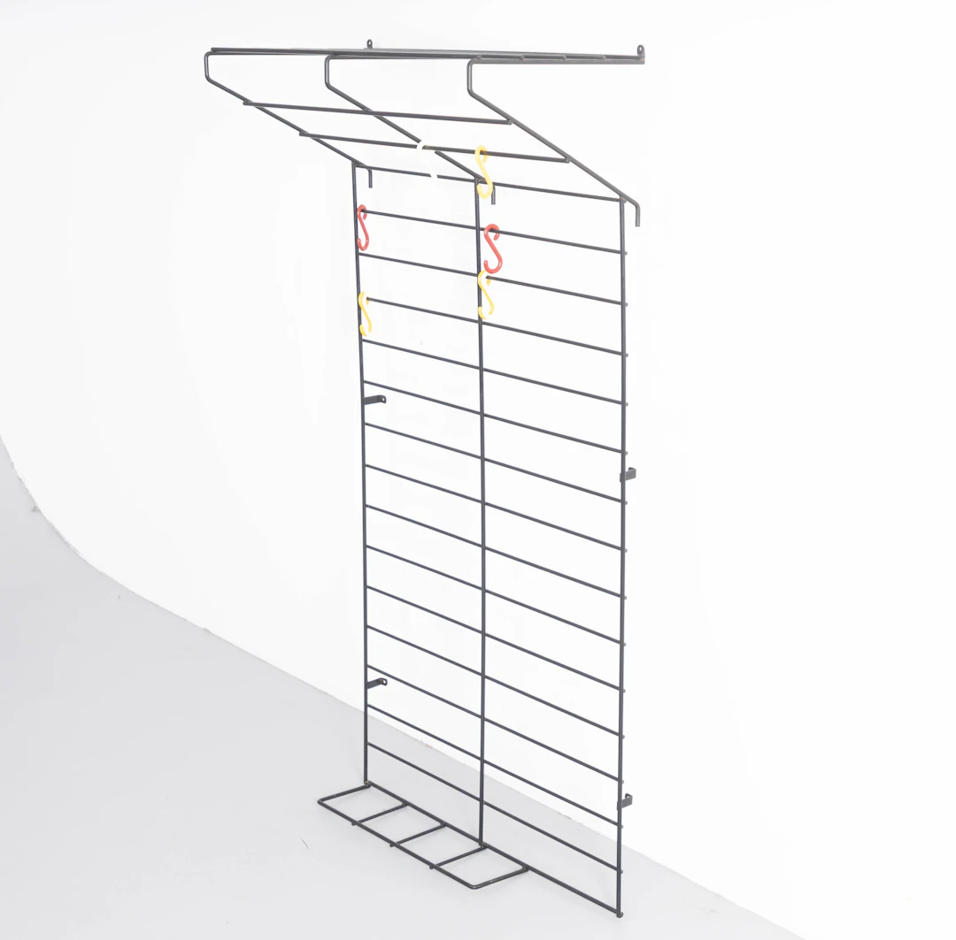 KARL FICHTEL. Drahtwerke Erlau. Gitter Wandgarderobe, Deutschland