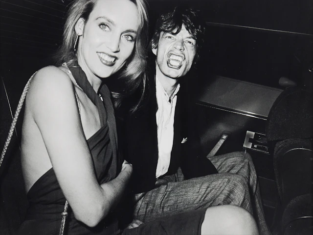 RON GALELLA. Mick Jagger and Jerry Hall, 1984 NYC. Limelight.