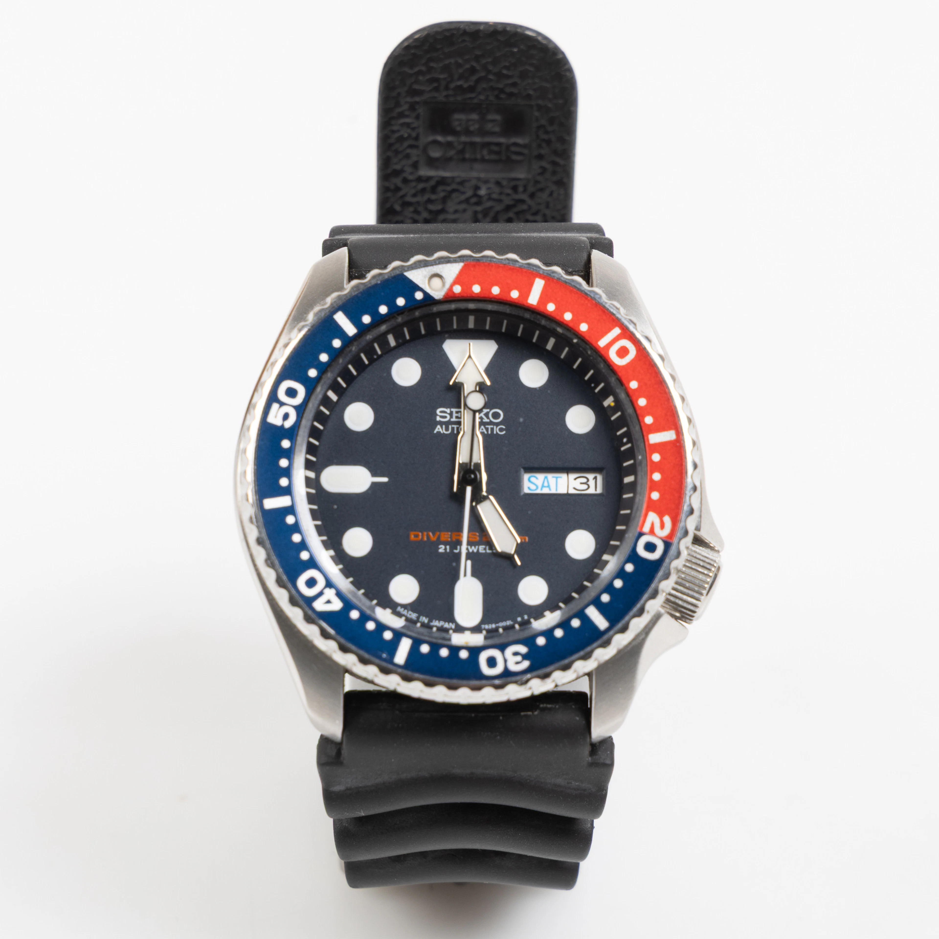 SEIKO, Scuba, "Pepsi", Japan Edition, armbandsur, 42 mm (44,5) mm