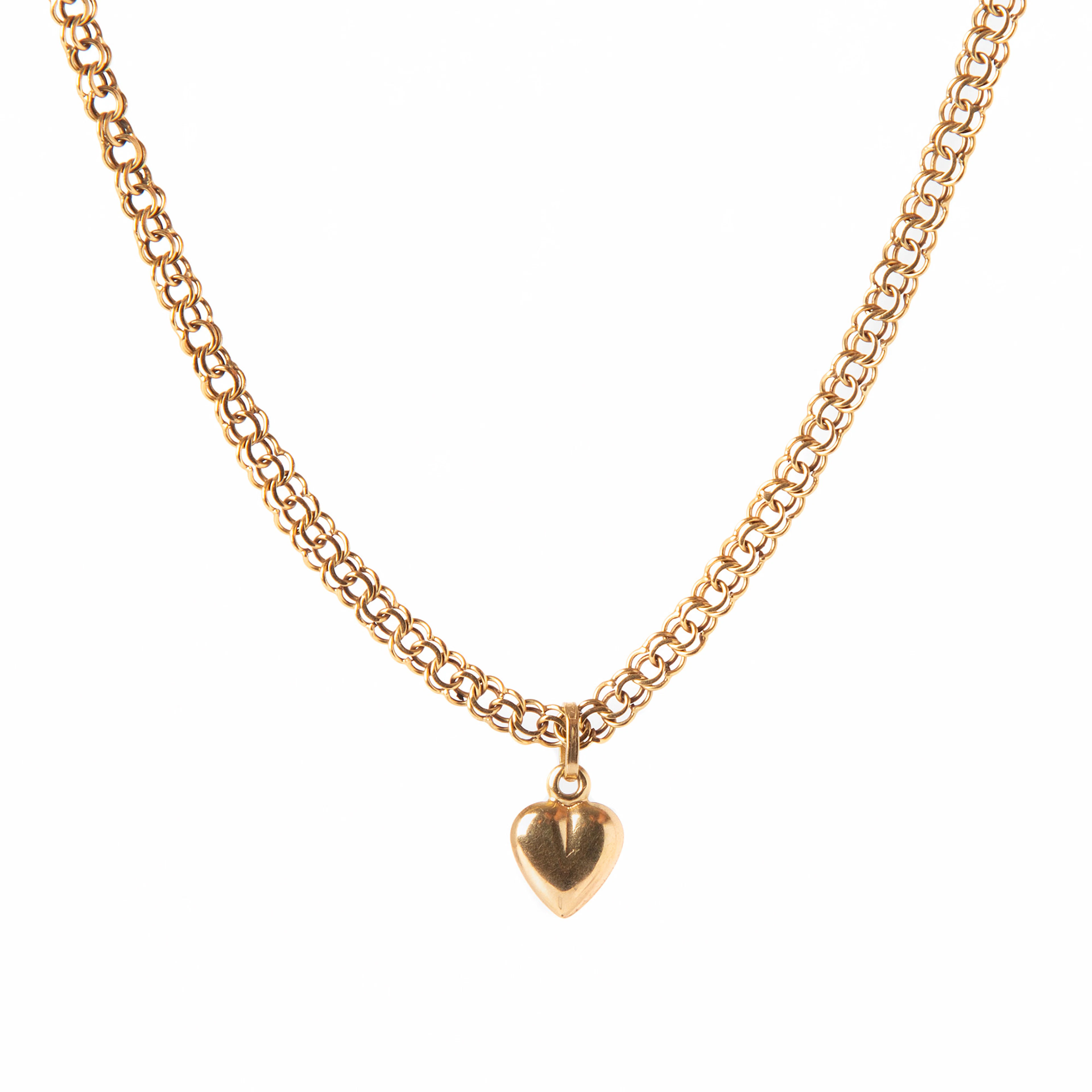 COLLIER MED HÄNGE, 18K guld.