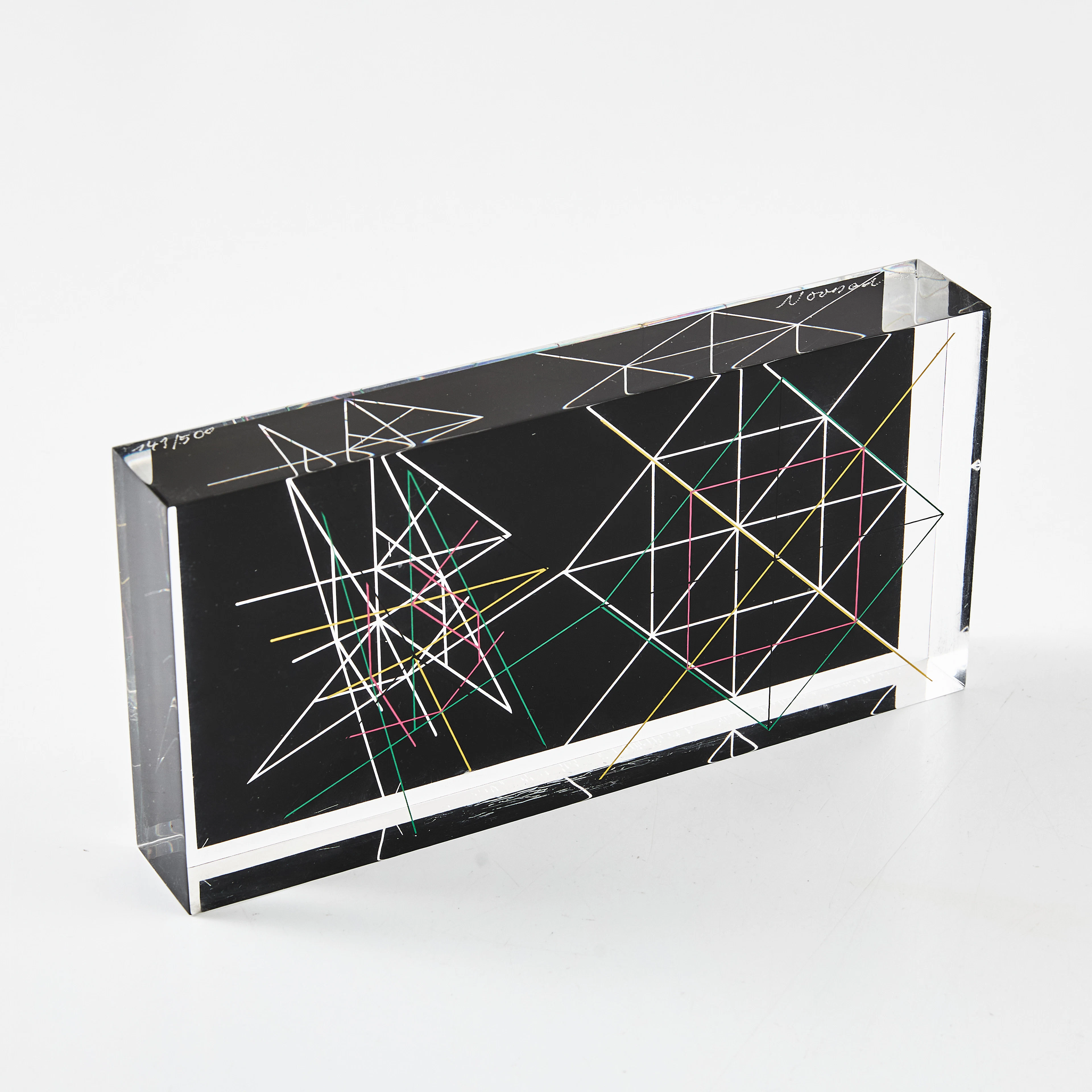 KAREL NOVOSAD (TJECK1944-2008). Skulptur, blandteknik plexiglas, signerad