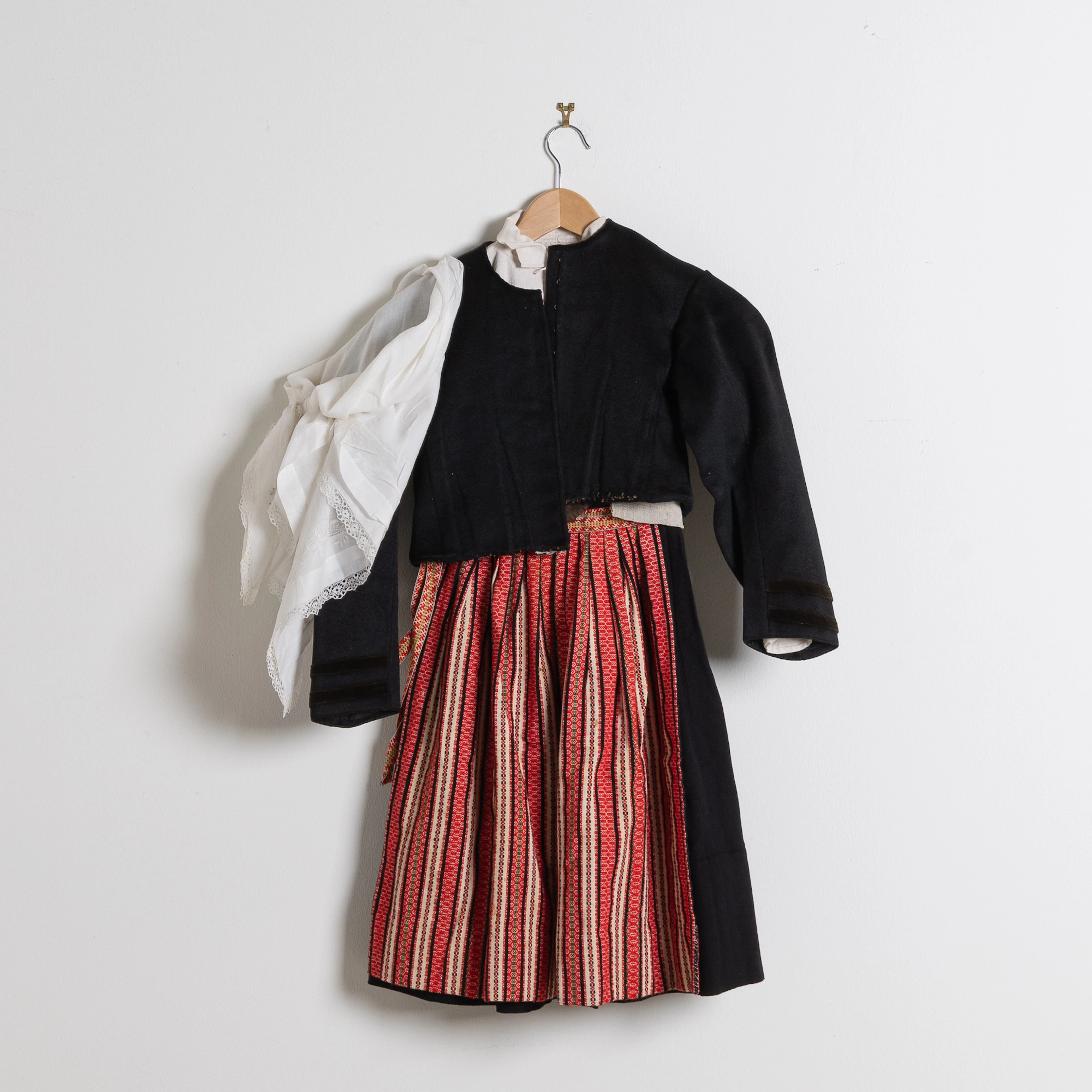 FOLKDRÄKT / HÄRADSDRÄKT, Östra Skåne 1800-tal.