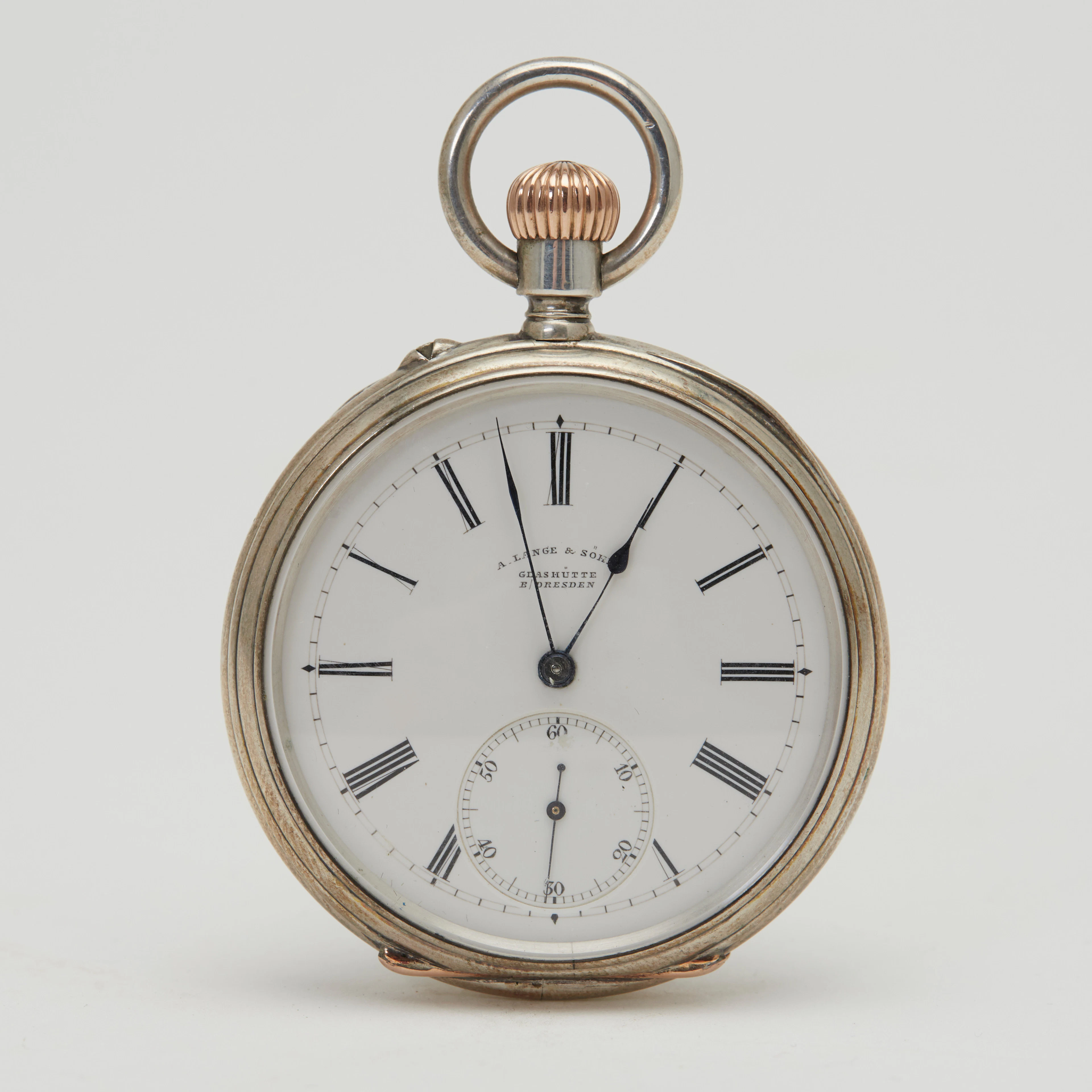 A. LANGE & SÖHNE, 1A. Lépine-Taschenuhr, 900er Silber, um 1900, Deutschland.