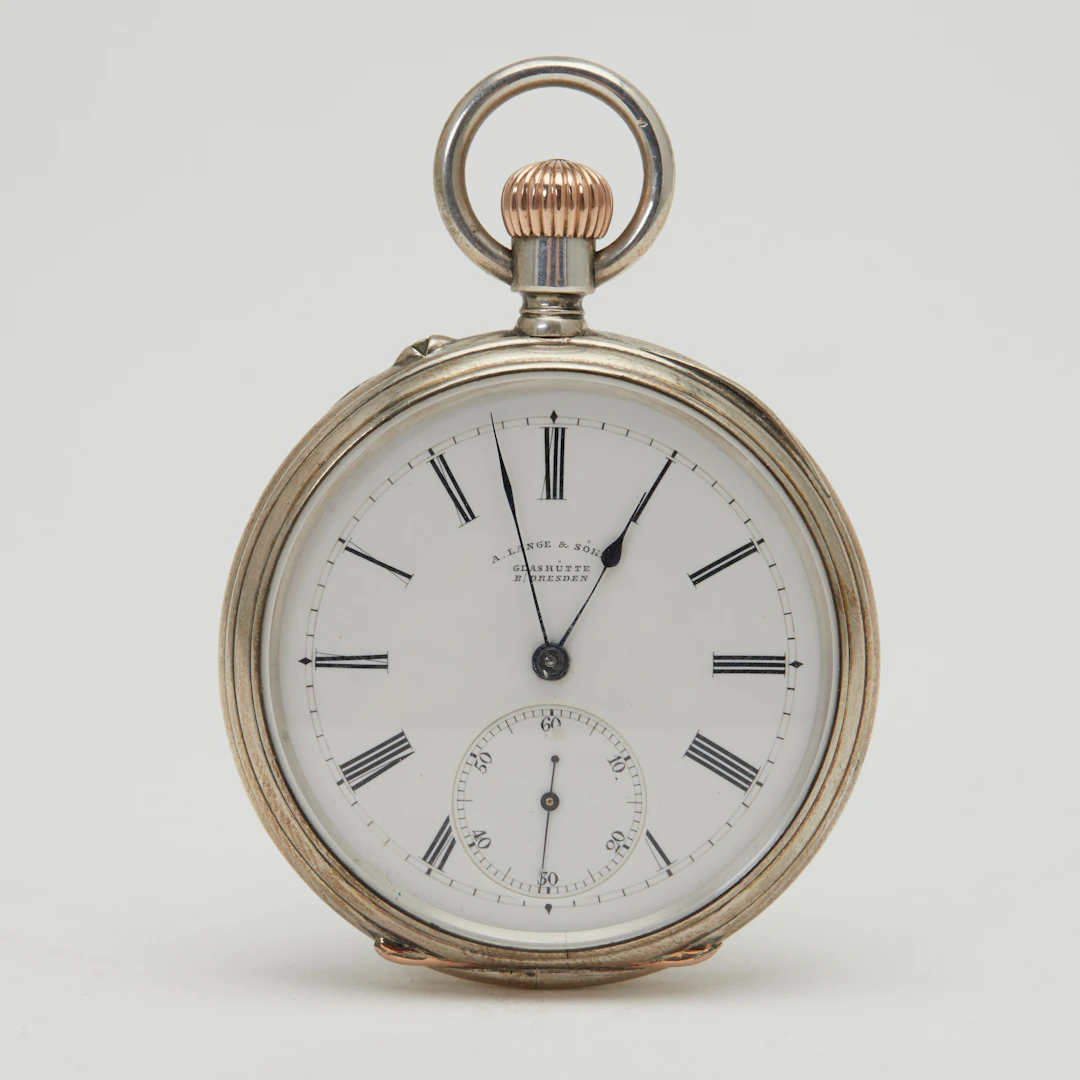 A. LANGE & SÖHNE, 1A. Lépine-Taschenuhr, 900er Silber, um 1900, Deutschland.