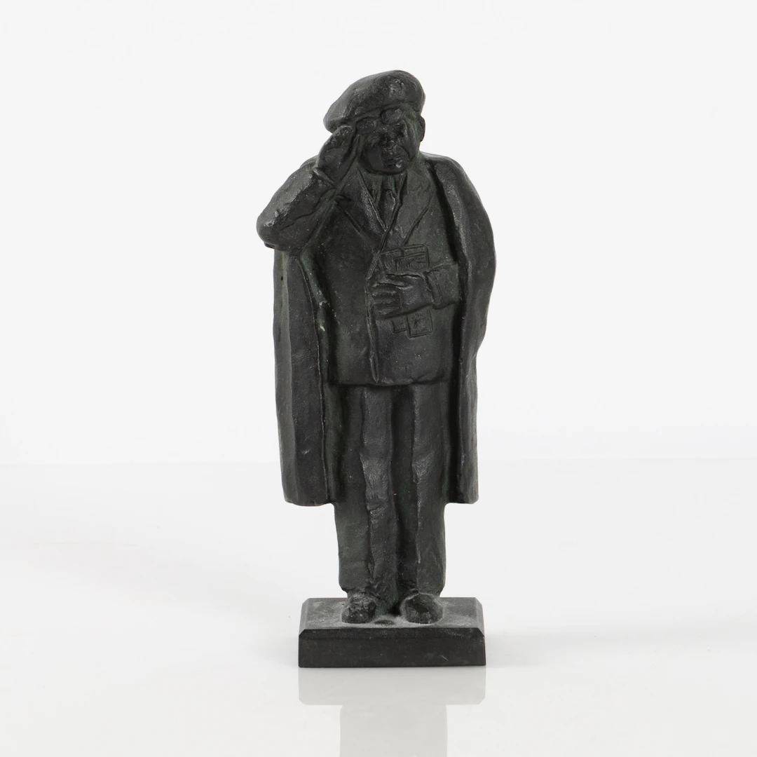 KARL GÖTE BEJEMARK (1922-2000). Skulptur, föreställande Evert Taube