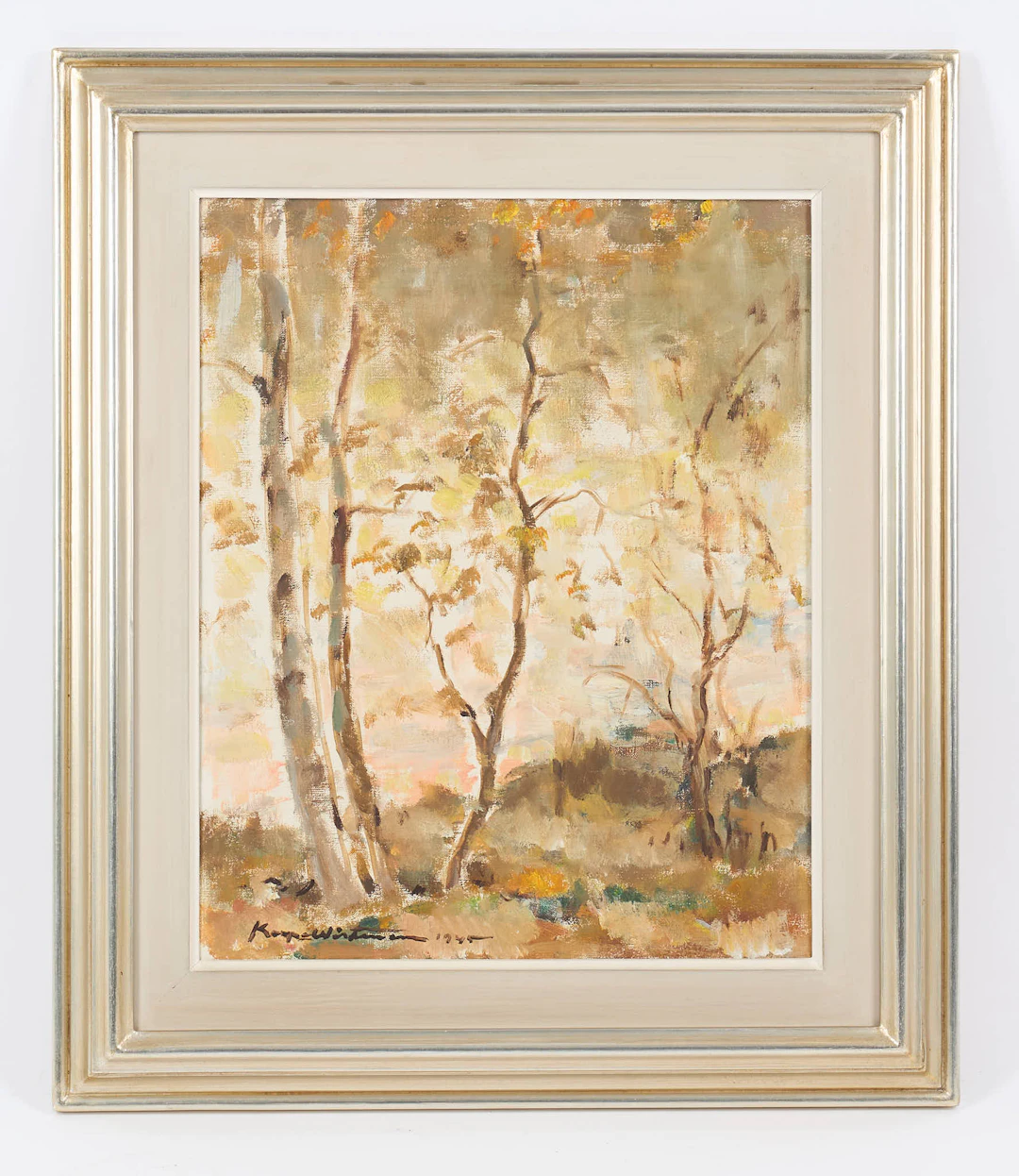 KAAPO WIRTANEN. Höstbild, signerad samt daterad 1945, olja på duk.