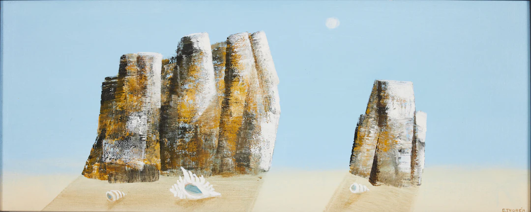 ESAIAS THORÉN. Strand och klippor.