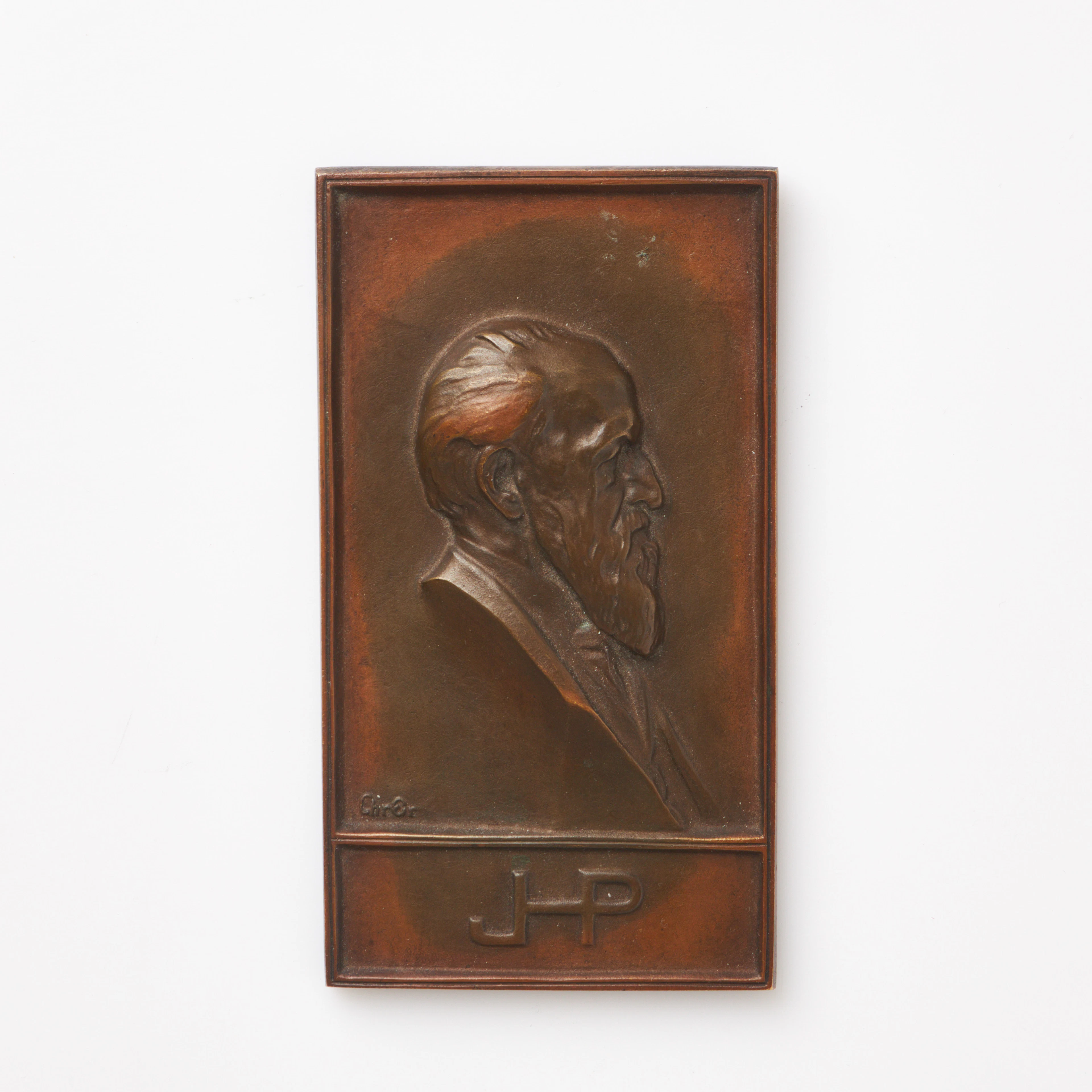 CHRISTIAN ERIKSSON. relief, föreställande Johan Henrik Palme, brons.