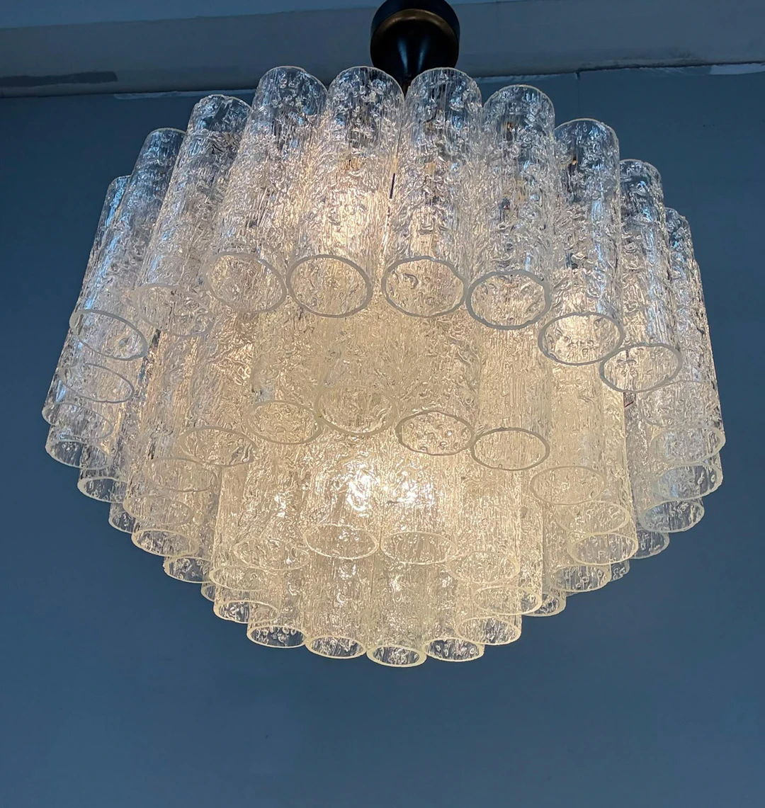 Mid Century Deckenlampe/Kronleuchter von Doria Leuchten, Deutschland