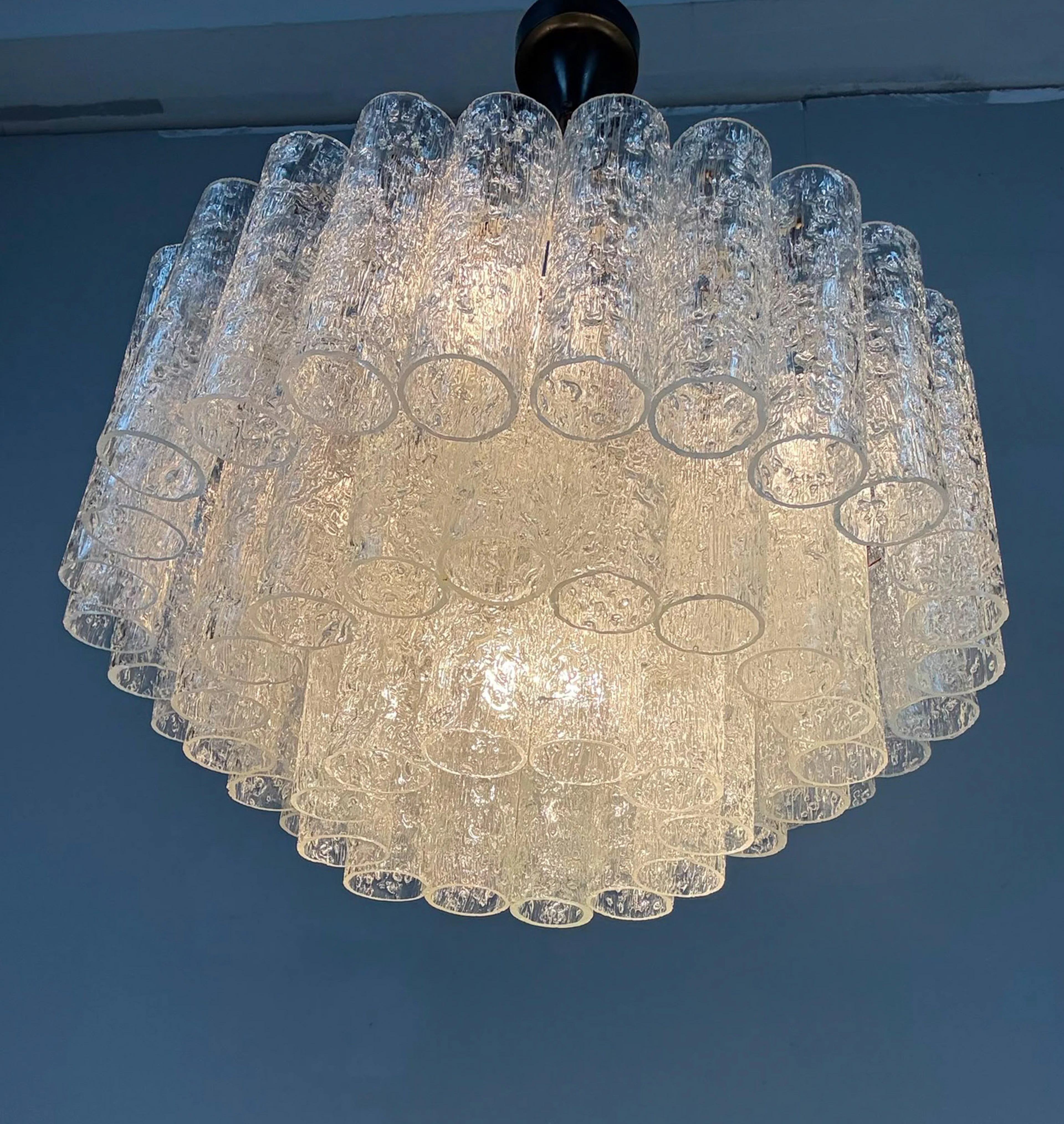 Mid Century Deckenlampe/Kronleuchter von Doria Leuchten, Deutschland