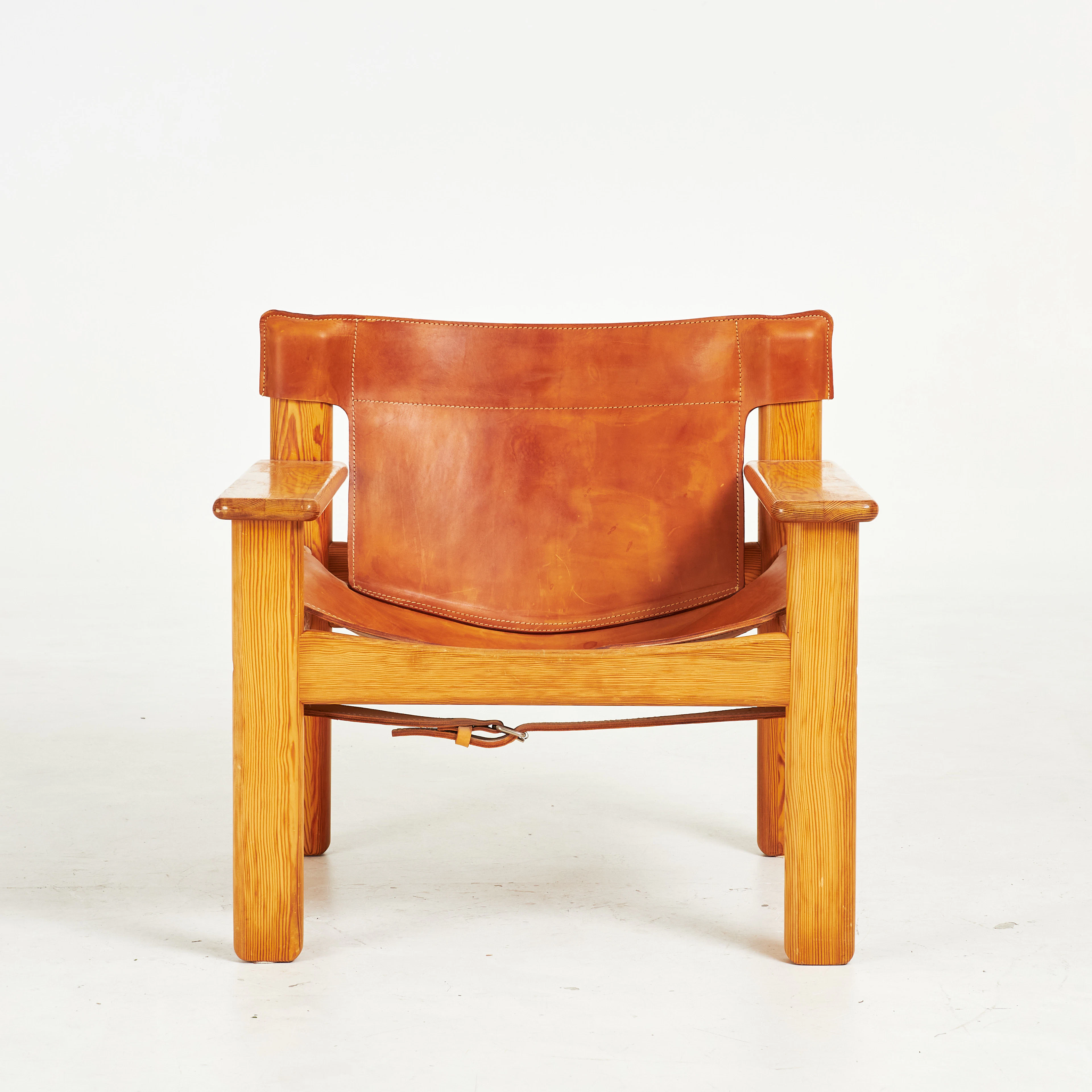KARIN MOBRING. "Natura", fåtölj, IKEA, 1970-tal, stomme i furu, sits