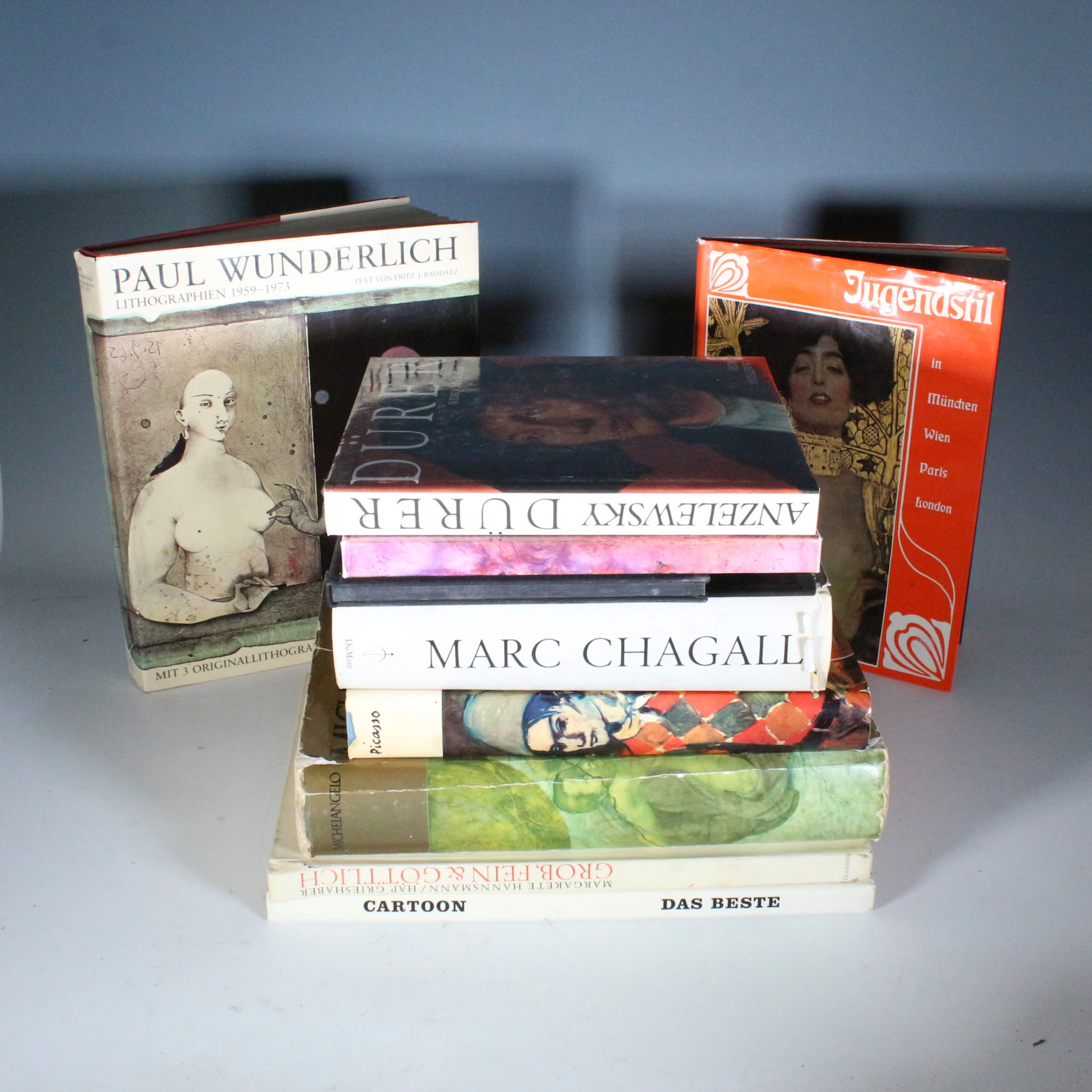 Konvolut Kunstbücher u.a Picasso, Chagall, Dürer, Friedrich, Hundertwasser