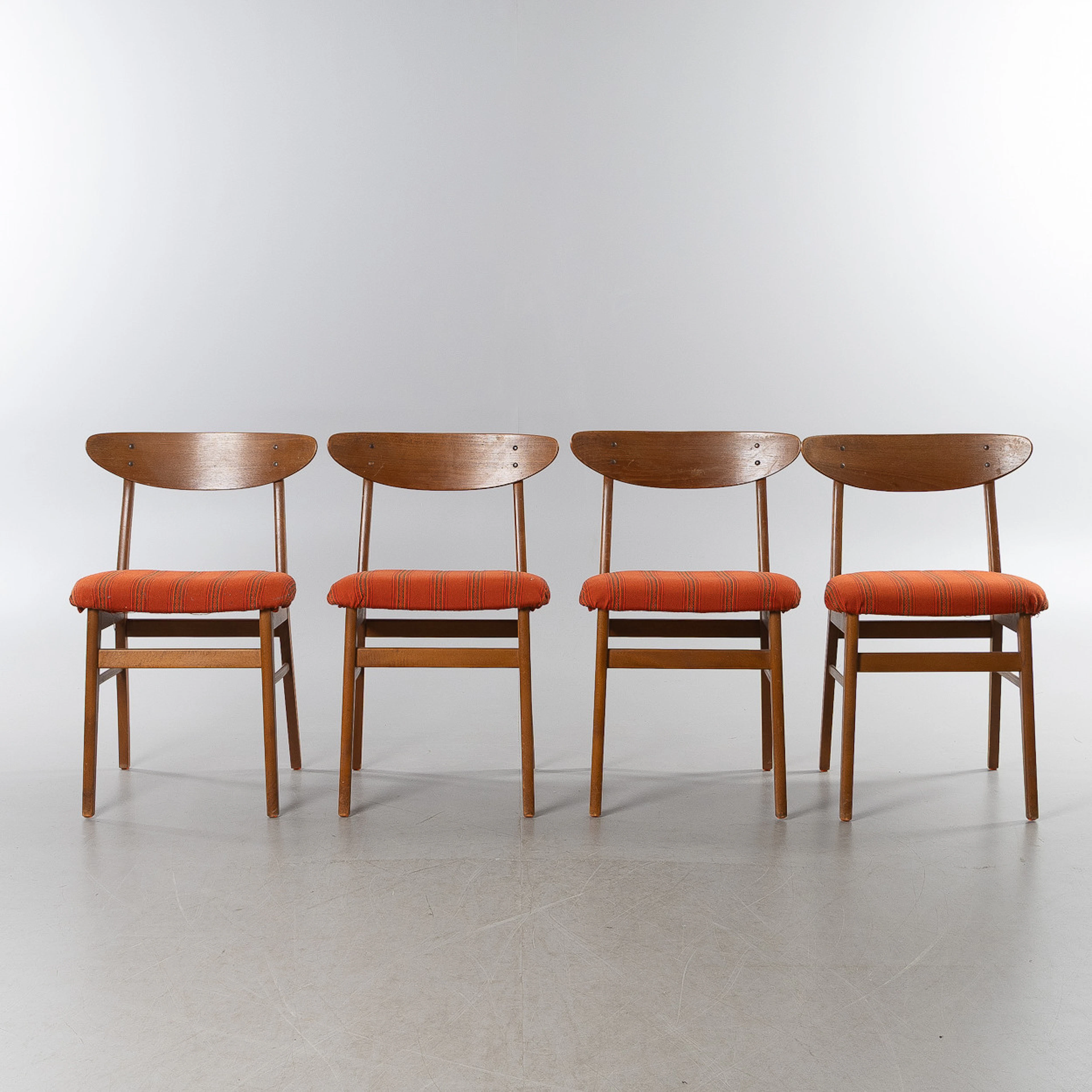 STOLAR, 4 stycken, "Monaco", IKEA, betsad bok och teak, 1900-talets
