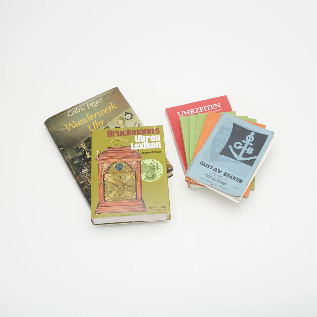 Konvout Uhrensachbücher, 1970er / 1980er Jahre, Deutschland, Schweiz. (8).