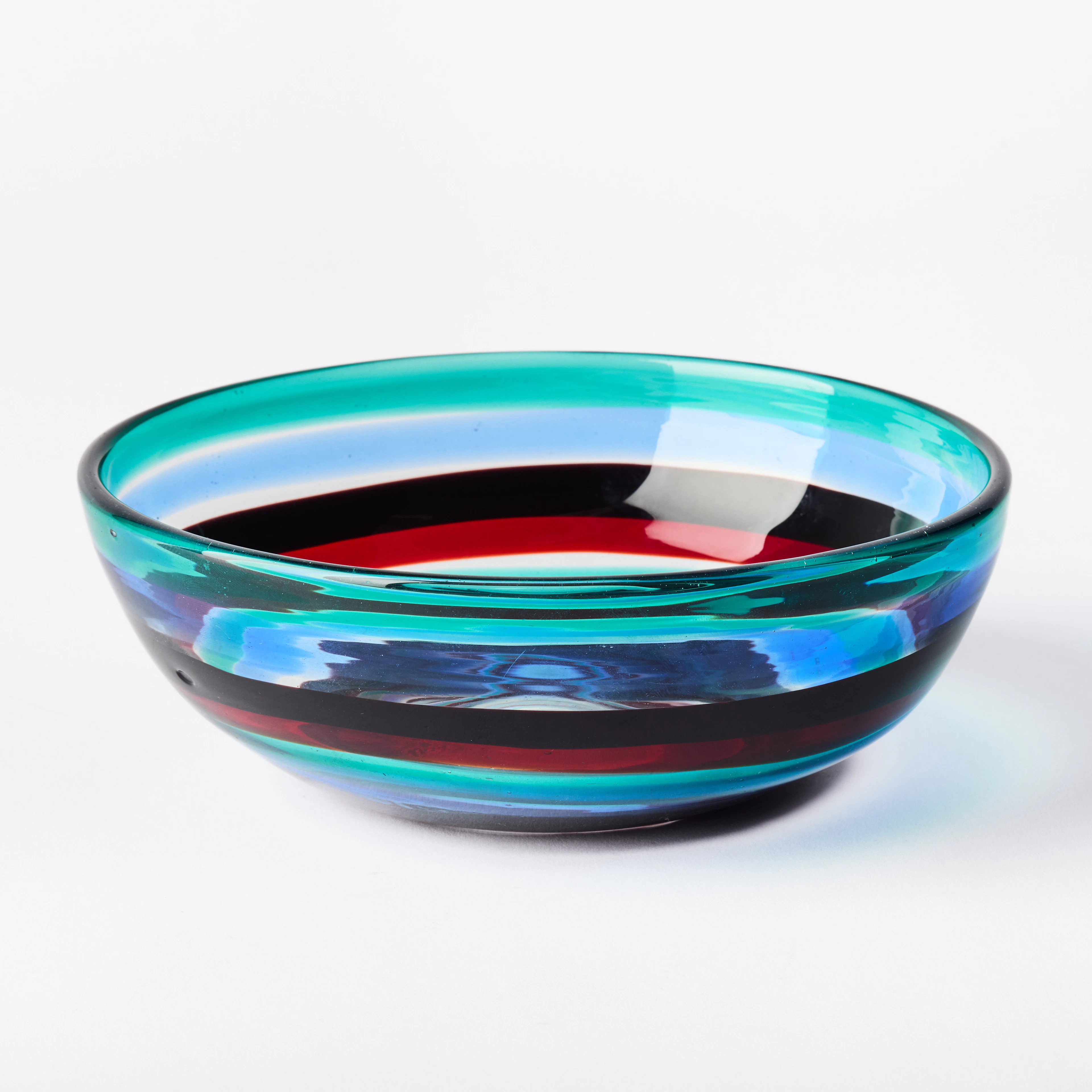 FULVIO BIANCONI. "A Fasce di Colore", skål, Venini, Italien, dekor