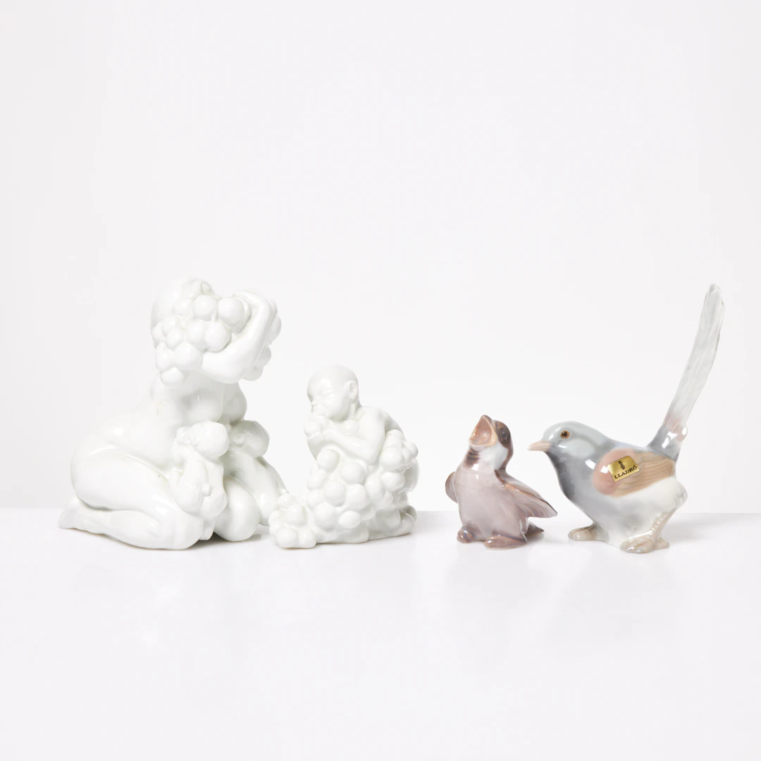 FIGURINER, 3+1, Bing & Gröndahl och Lladró, bl.a. Kai Nielsen.