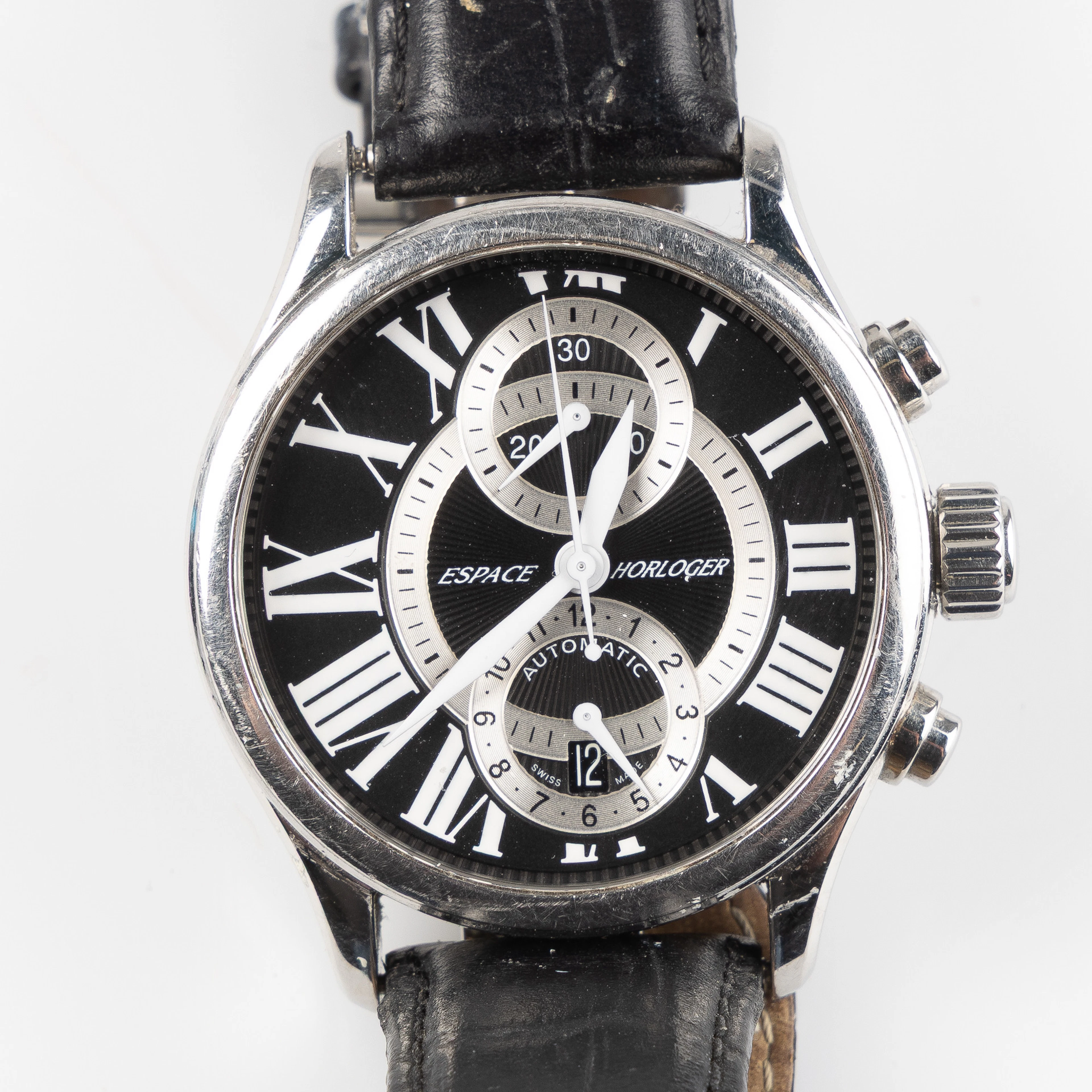 LOUIS ERARD, Espace Horloger, kronograf, armbandsur, 40,2 mm, stål, ca 2015.