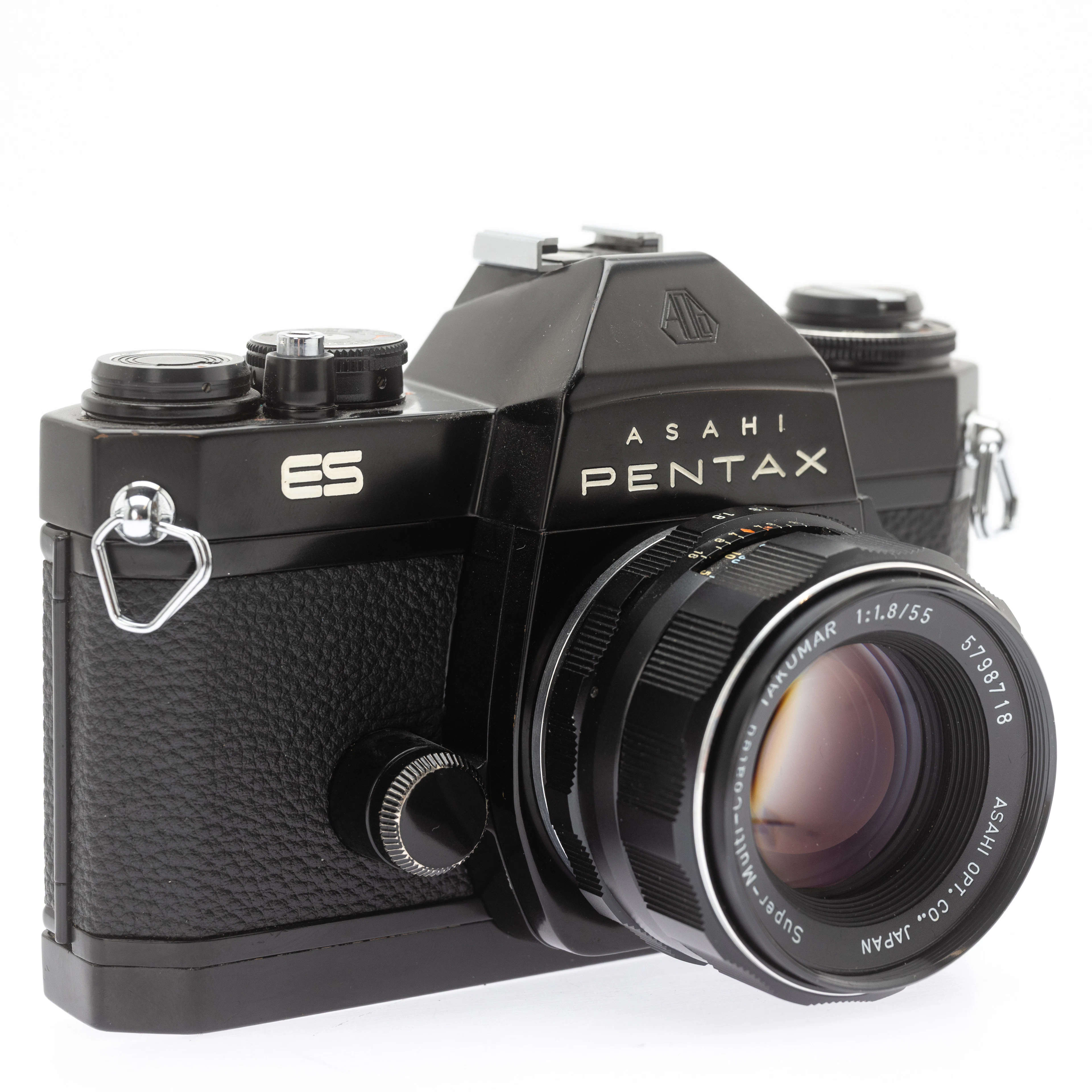 Asahi Pentax ES black, 35mm Spiegelreflexkamera (SN 6511296) mit Super-Multi-Coa