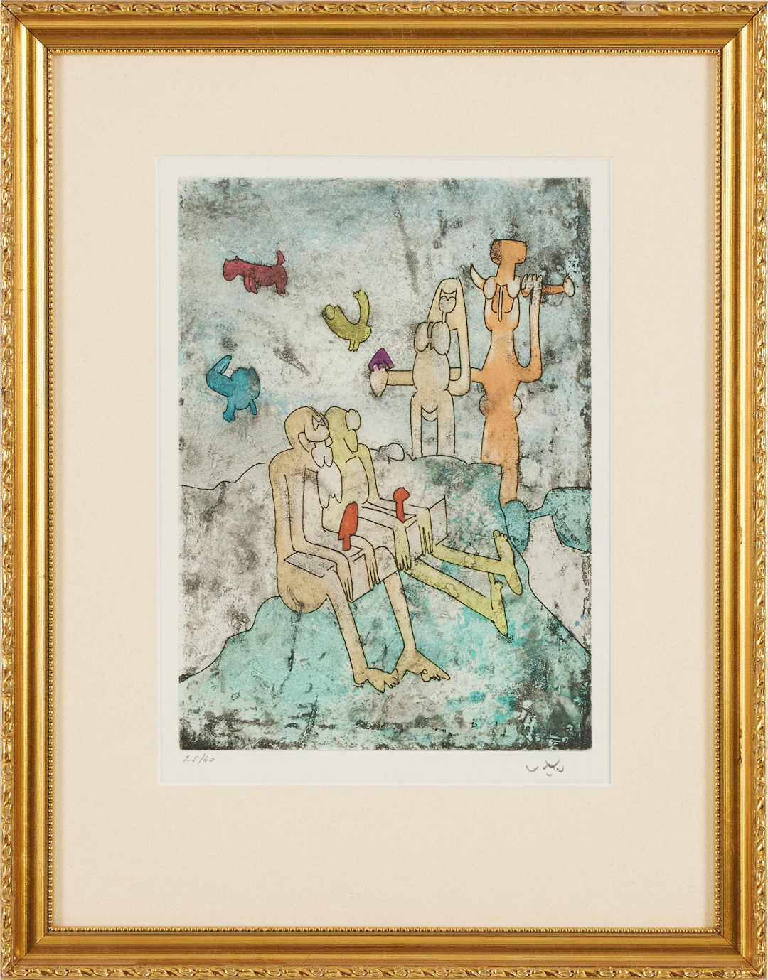 ROBERTO MATTA. ''Vivante Mortalité'', färgetsning, signerad och numrerad 25/40.