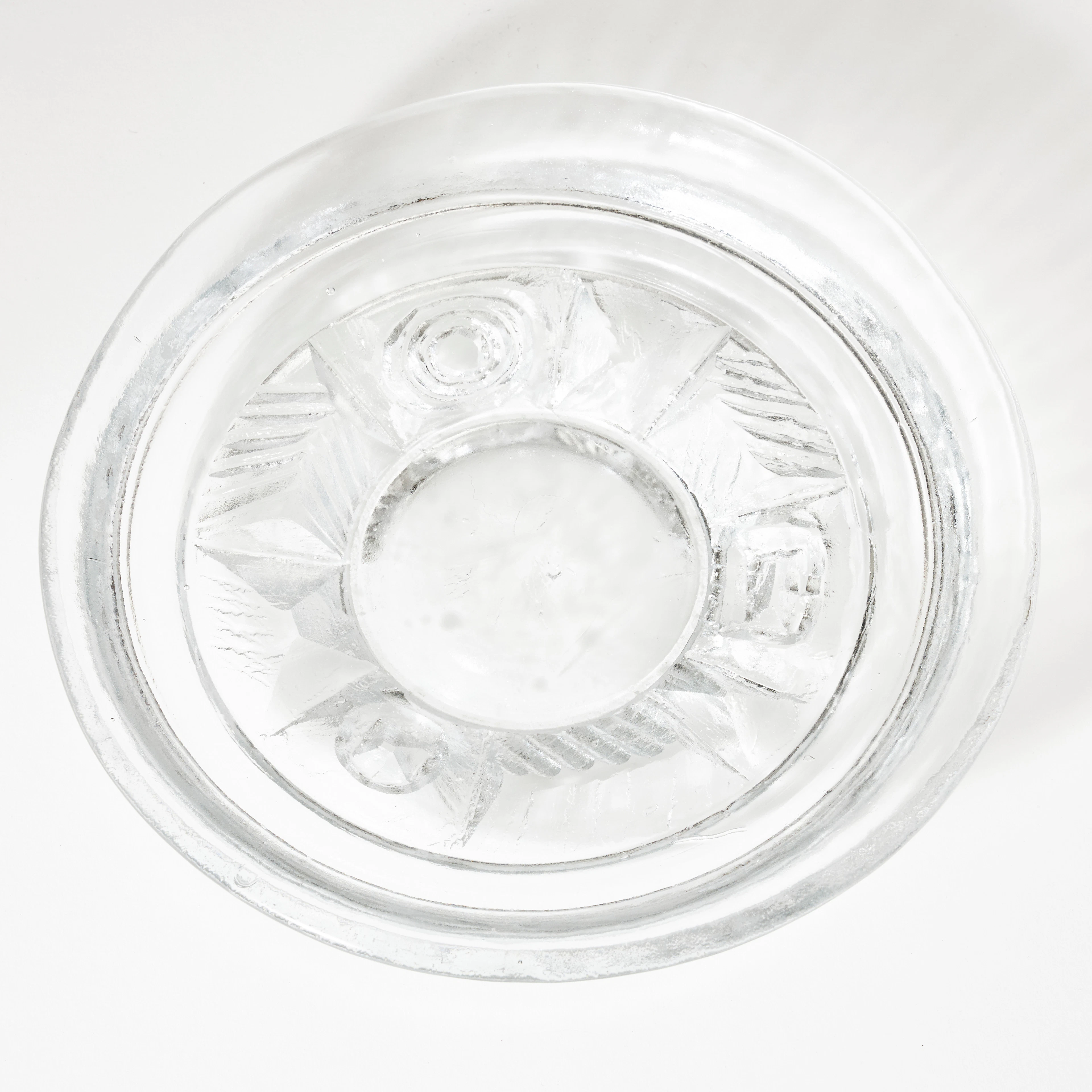 CHRISTER SJÖGREN. Skål, Lindshammars Glasbruk, 1960-tal, gjuten glasmassa