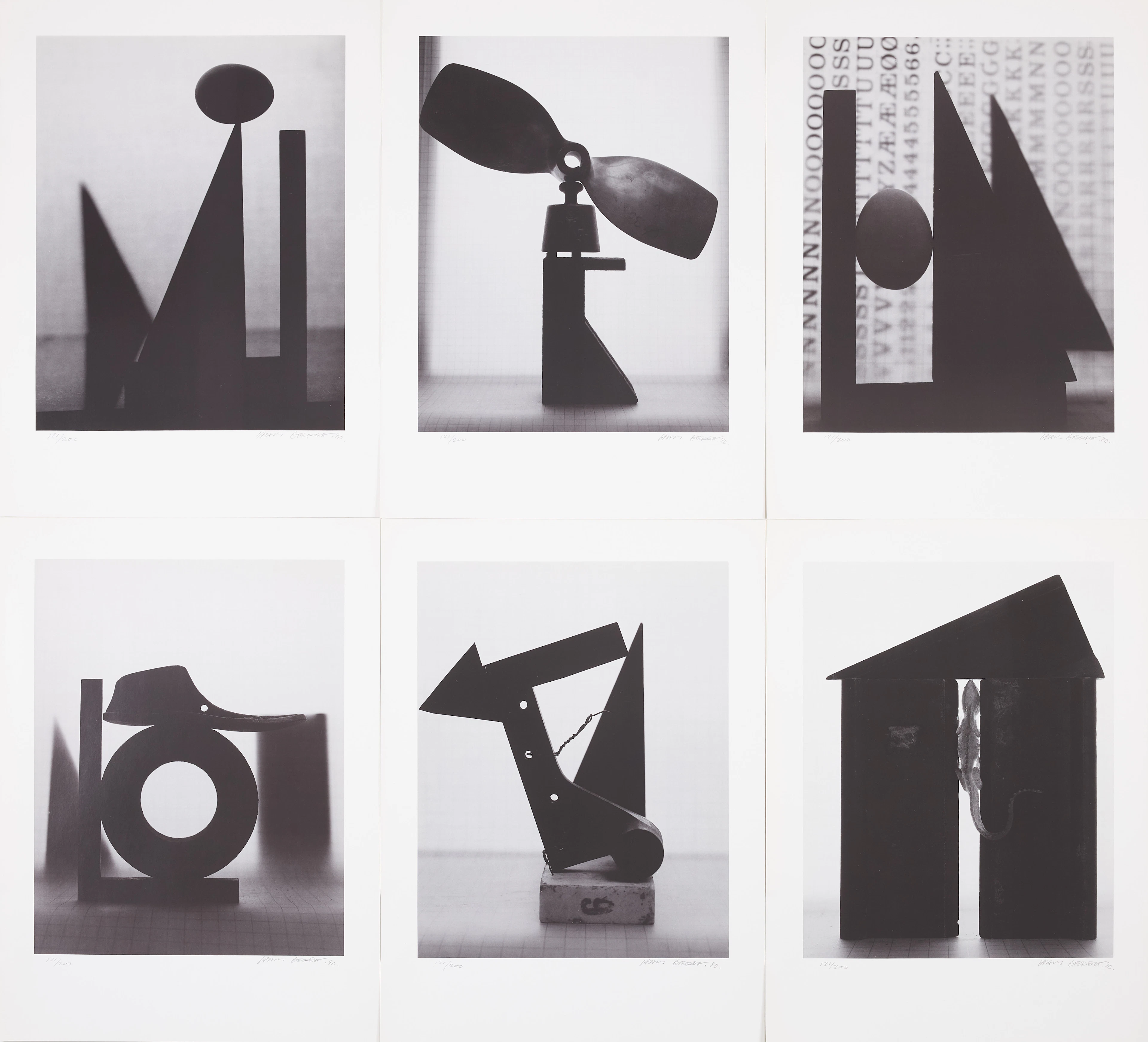HANS GEDDA. "Polaroid Portfolio nr. 2", färgoffset, 6 st, signerade