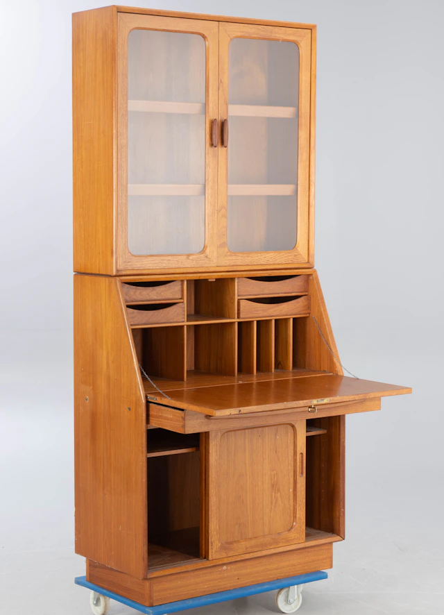 BPS Bernh. Pedersen & Søn, Aufsatzvitrine in Teak, Dänemark.