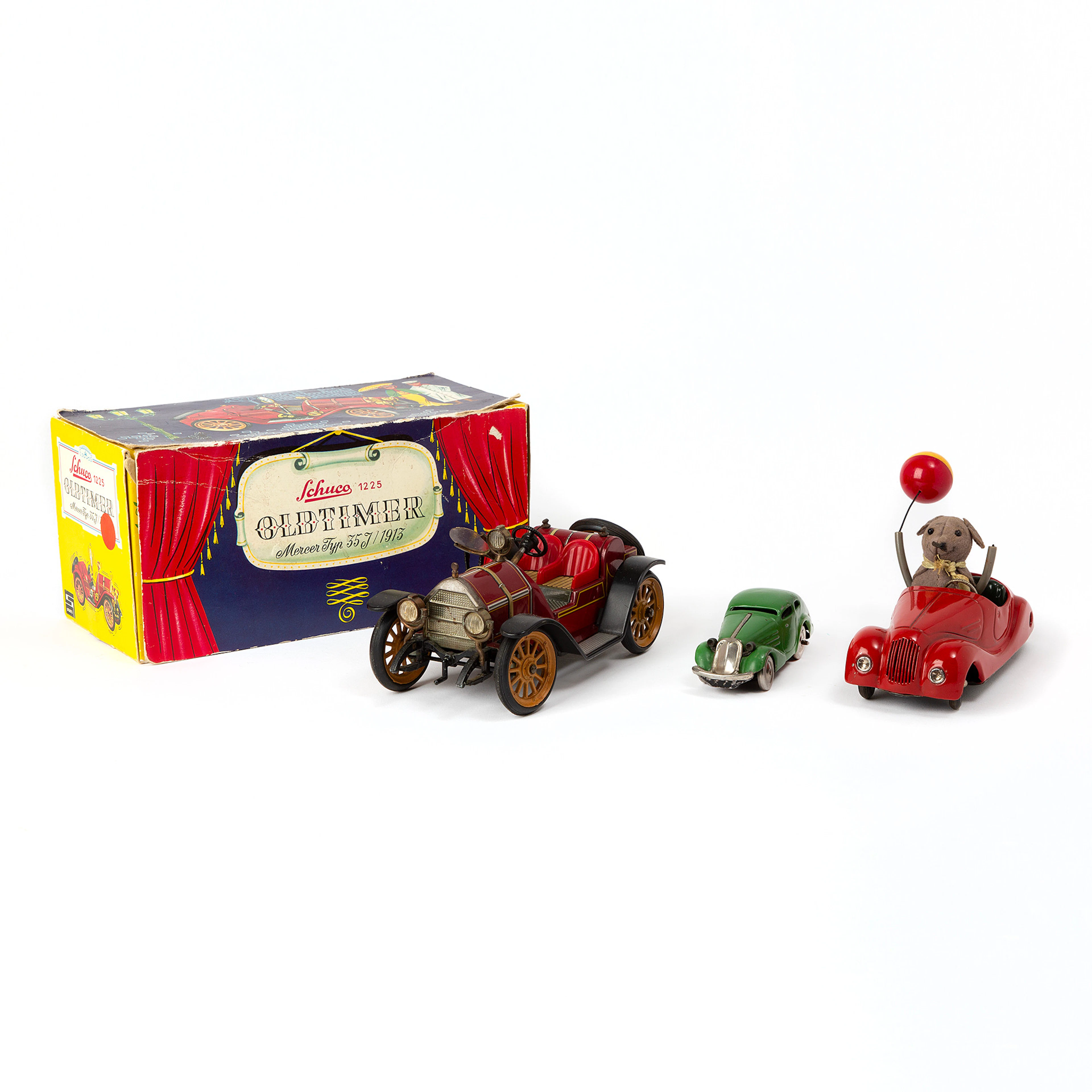 SCHUCO. "Oldtimer", "Sonny 2005" och "Patent-Auto 1001", leksaksbilar