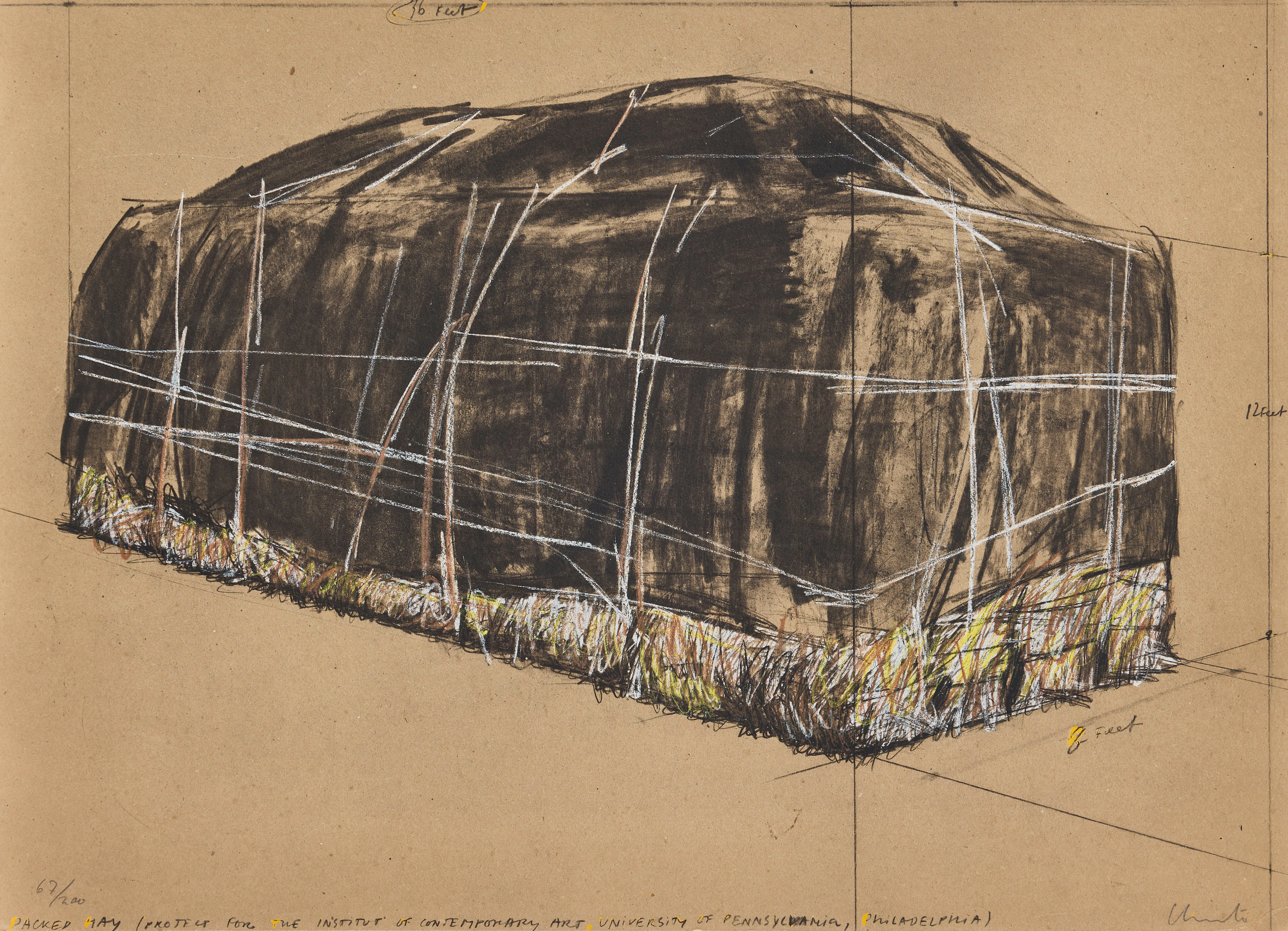 CHRISTO VLADIMIROV JAVACHEFF, "CHRISTO". "Packed Hay, Project for