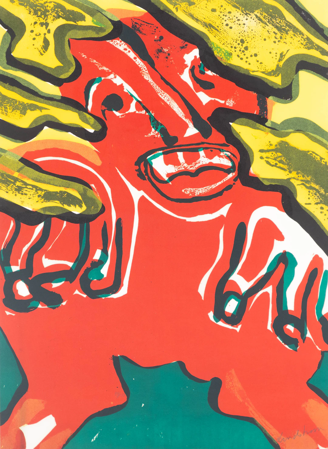 BENGT LINDSTRÖM (1925-2008). Kompostion mit Figur.