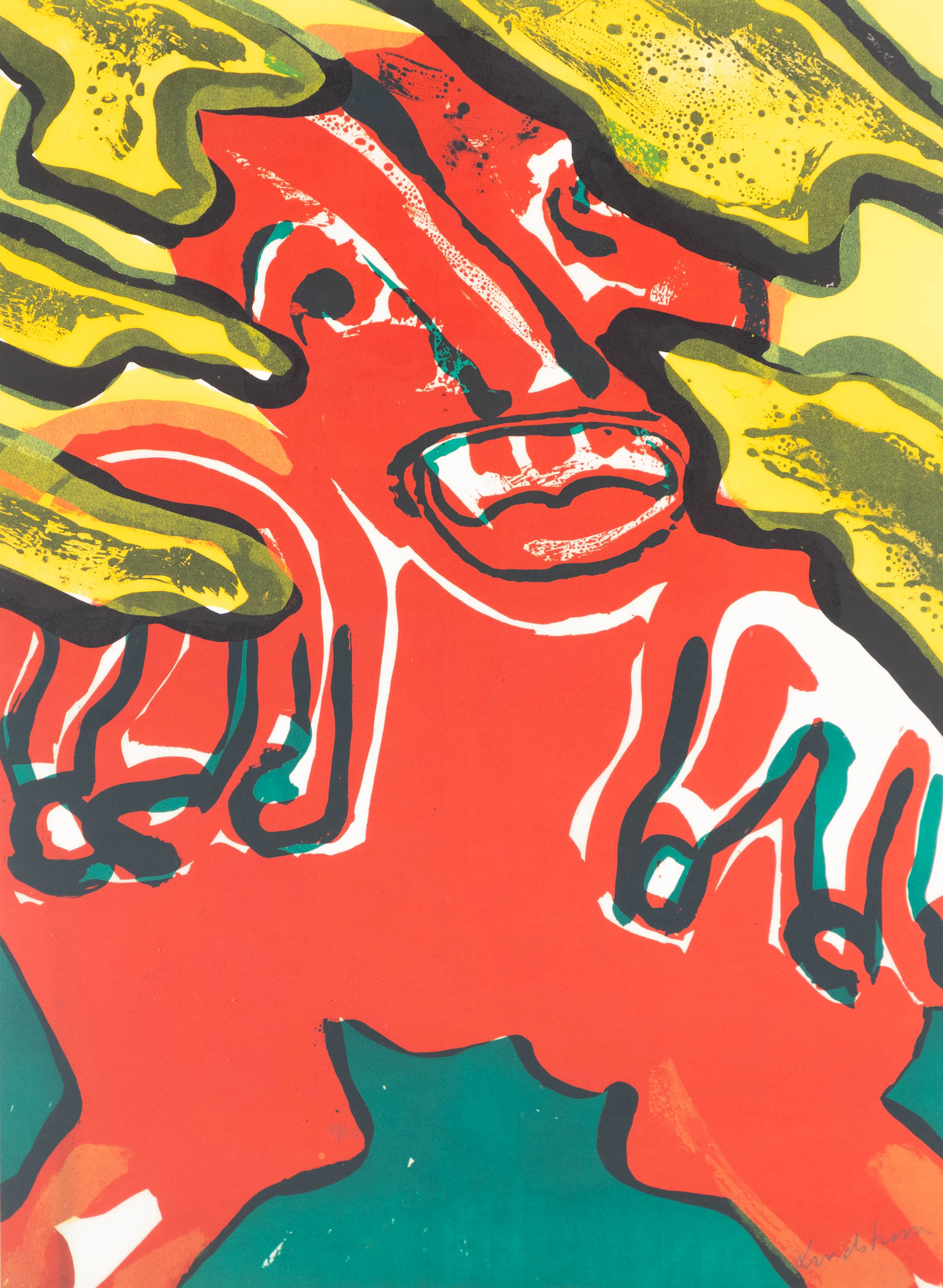 BENGT LINDSTRÖM (1925-2008). Kompostion mit Figur.