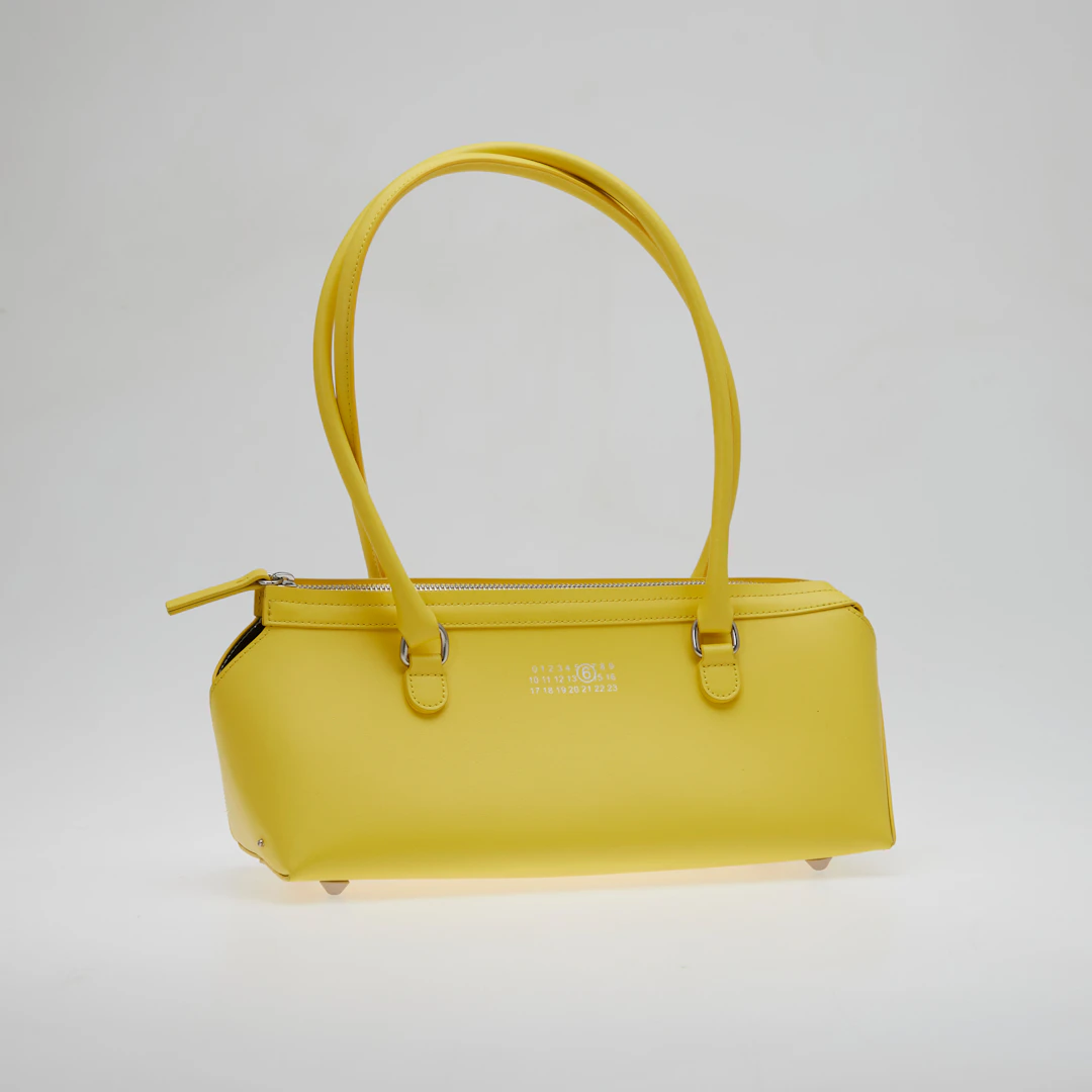 MM6 MAISON MARGIELA. Gelbe Handtasche, Schultertasche / Handtasche