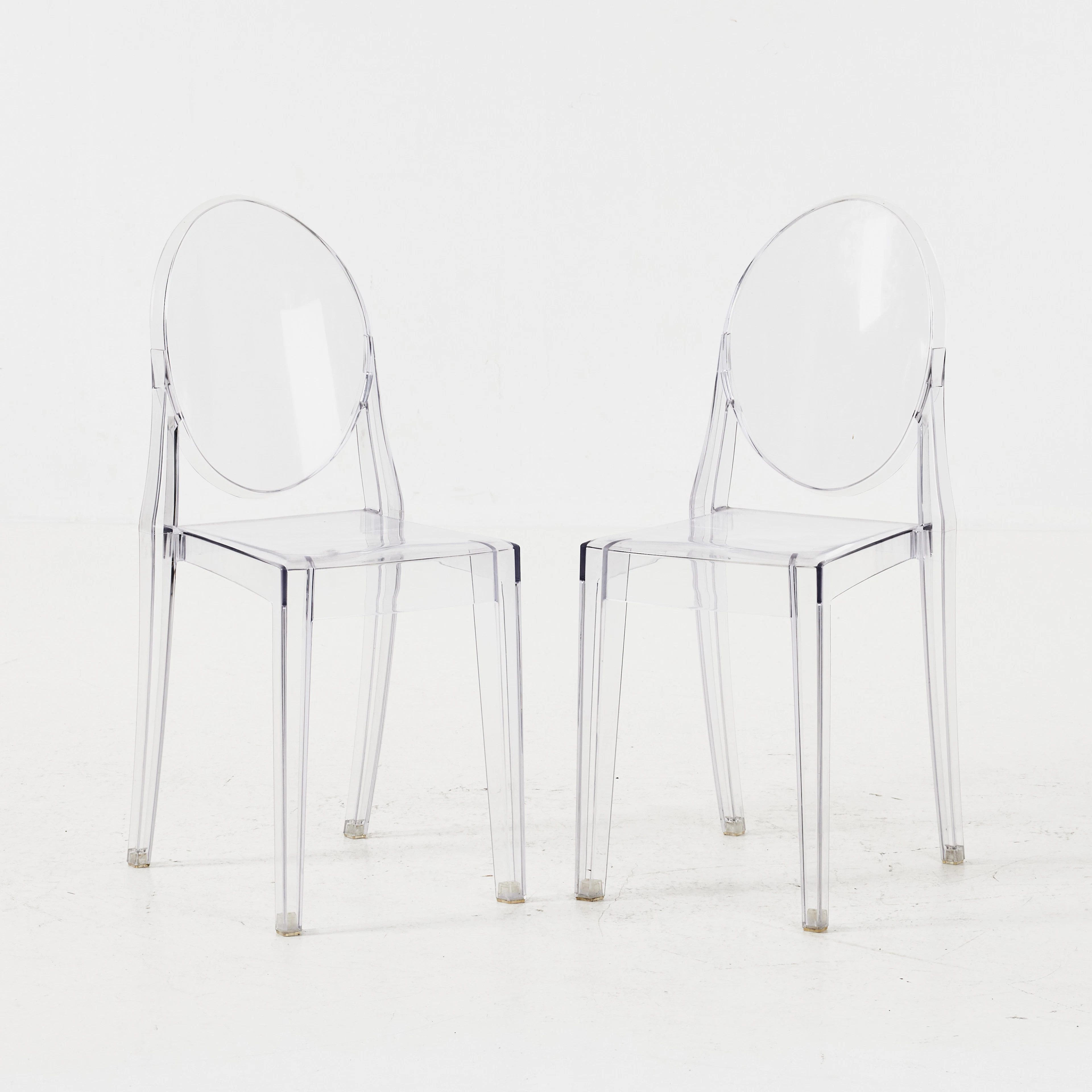 PHILLIPE STARCK. Stolar, "Victoria Ghost", ett par, plast, 2000-tal.