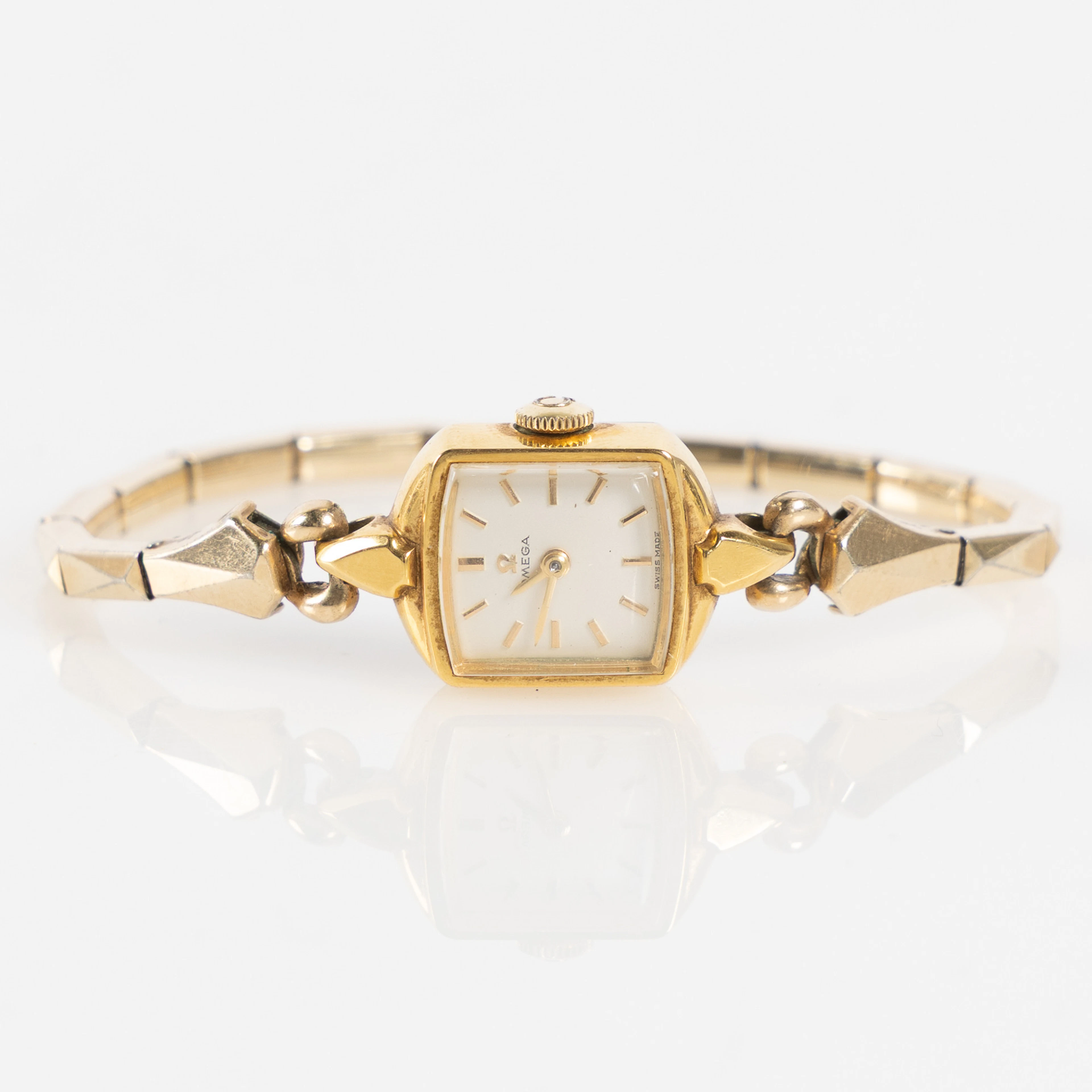 OMEGA, armbandsur, 15x18,5 mm, doublé, 1950-tal.