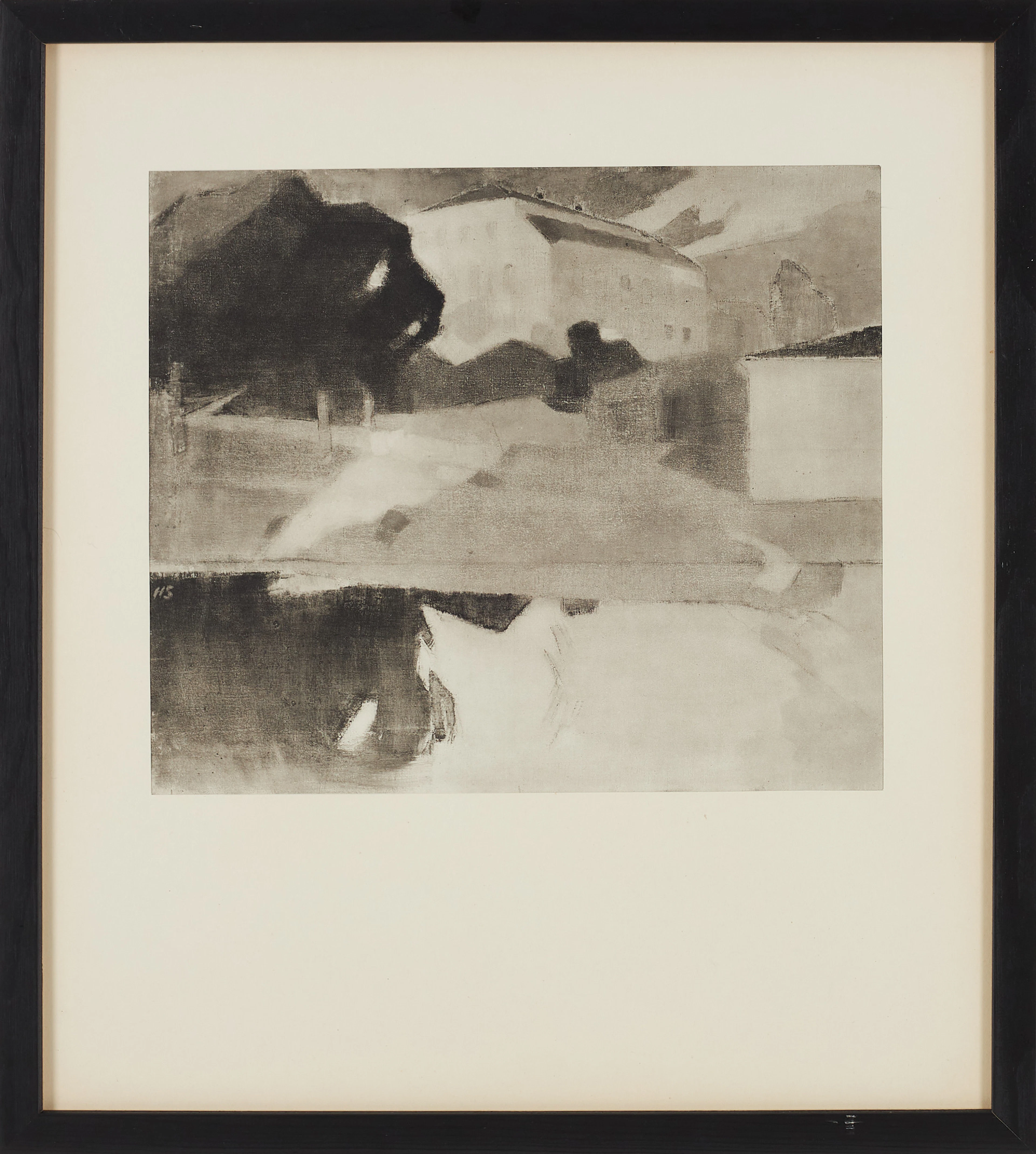 HELENE SCHJERFBECK. "Sjundby Gård", rotogravyr, 1880, signerad i trycket