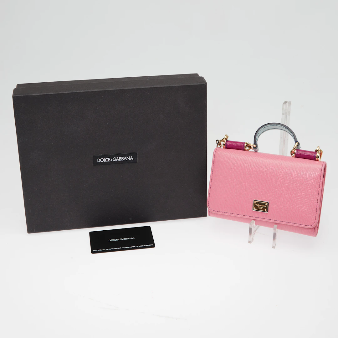Dolce & Gabbana, pinke Geldbörse / Phonebag Mini, Modell 'Sicily'