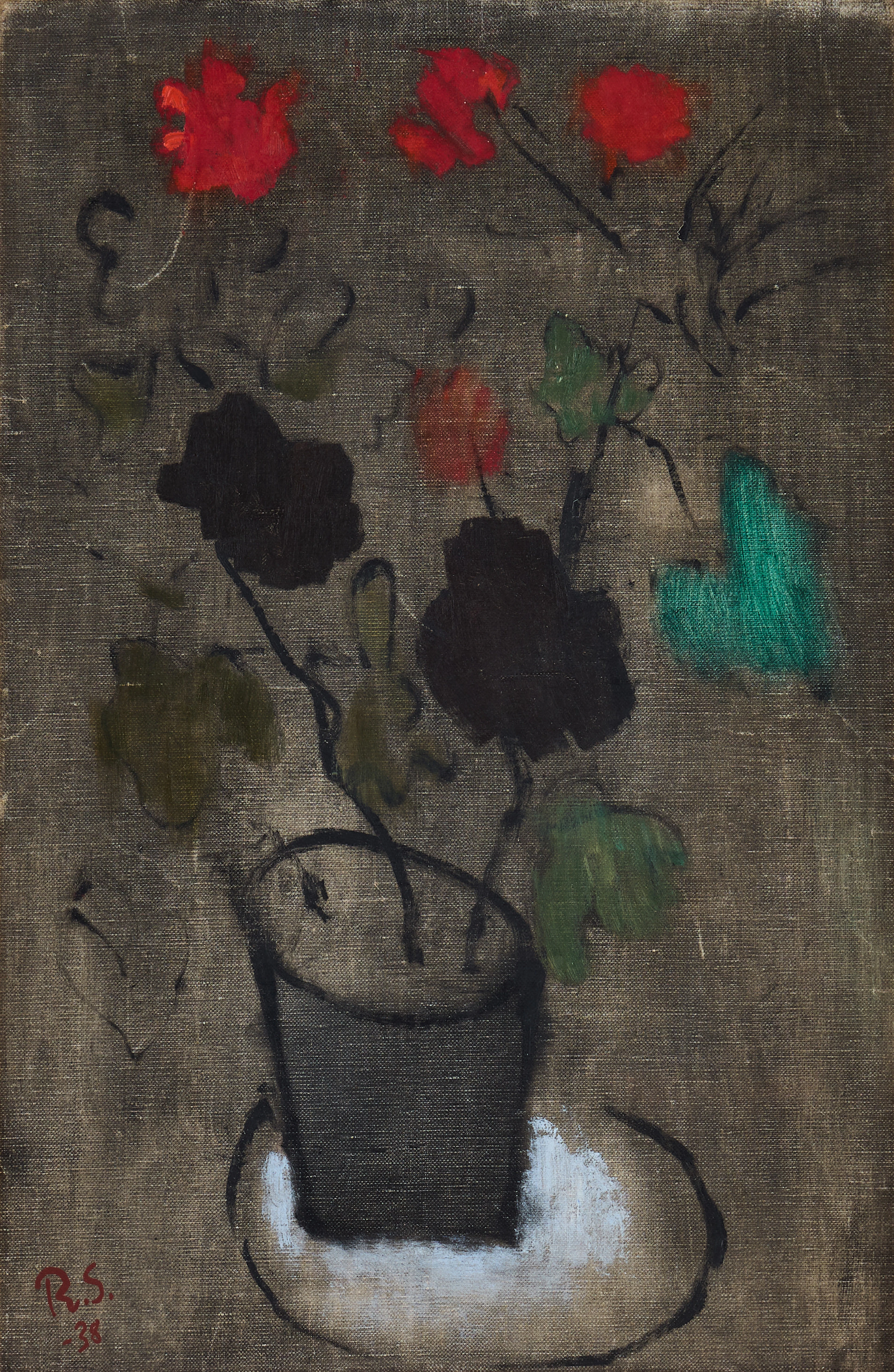 RAGNAR SANDBERG. Blomsterstilleben.