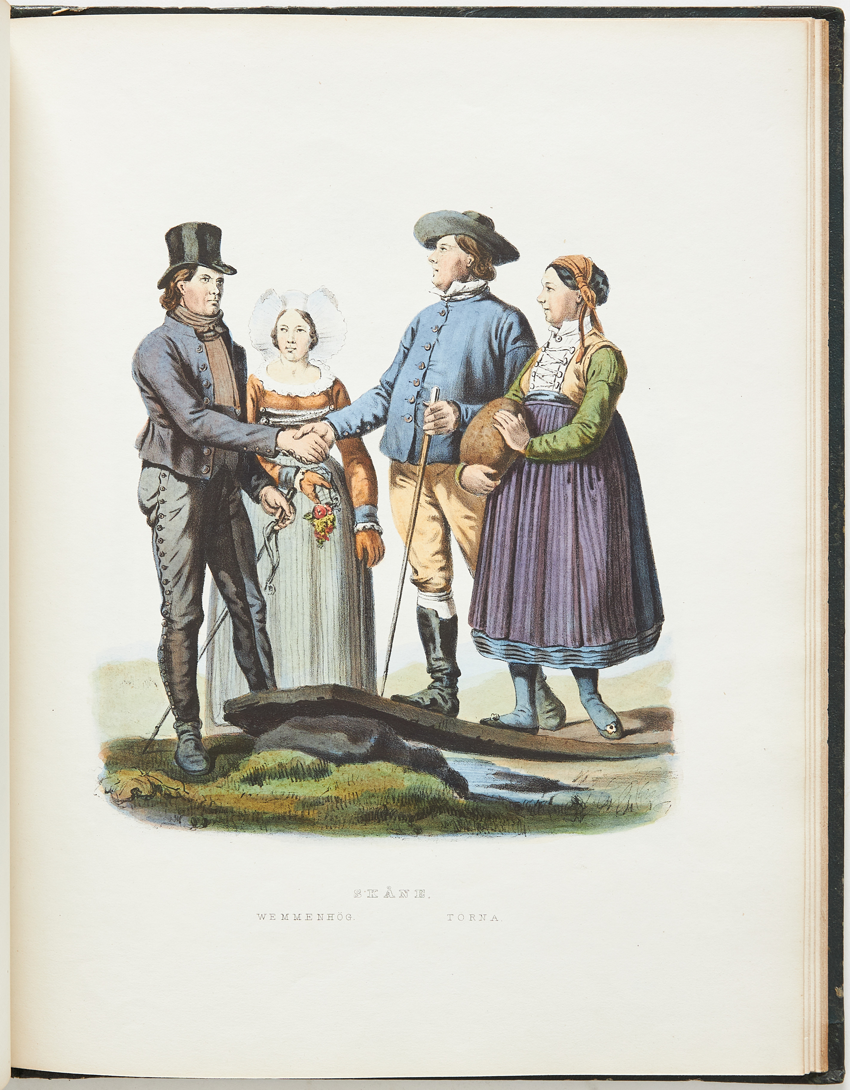DAHLSTRÖM, SVENSKA FOLKETS SEDER, BRUK OCH KLÄDEDRÄGTER, 1863.