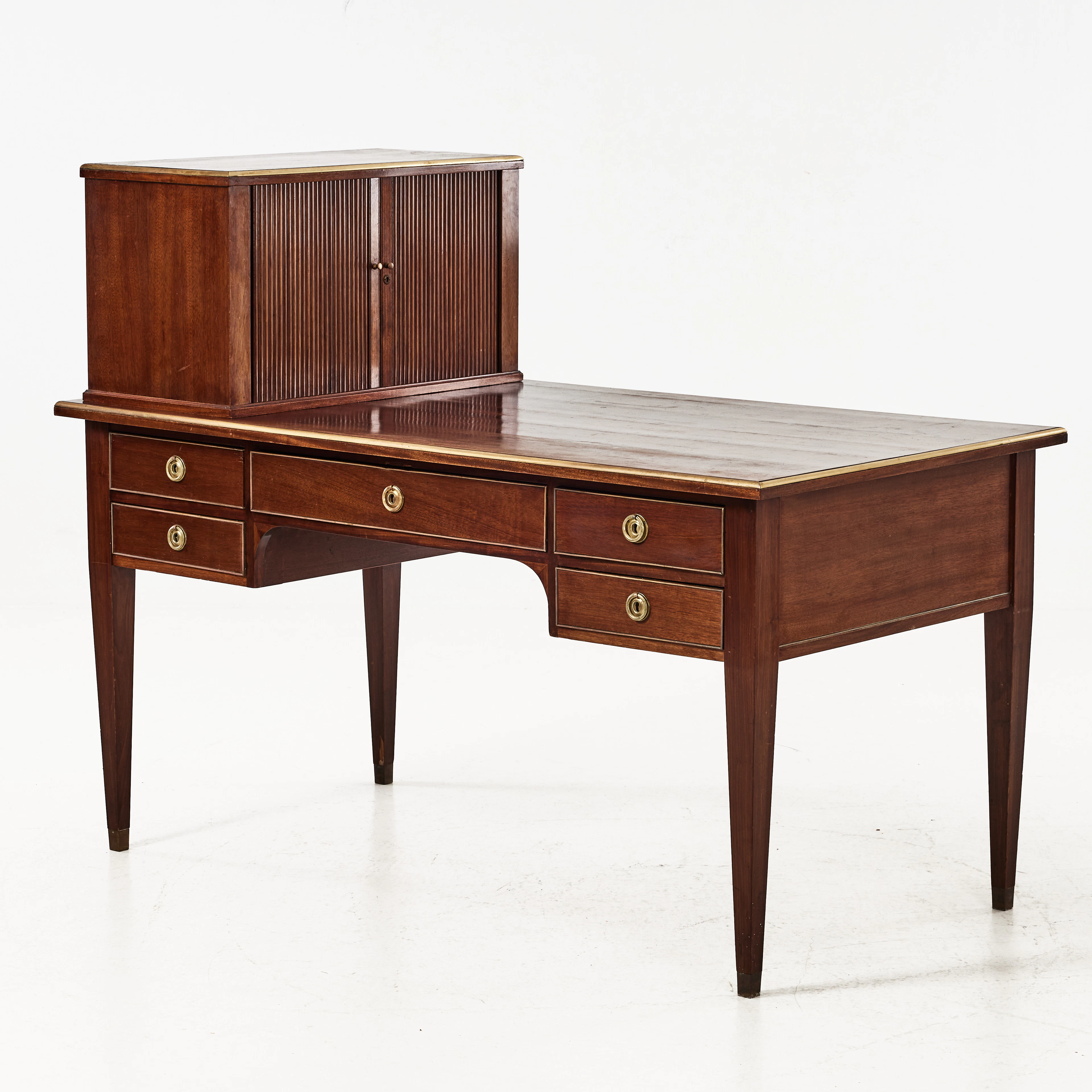 SKRIVBORD, 1900-talets första hälft, sengustaviansk stil, med uppsats