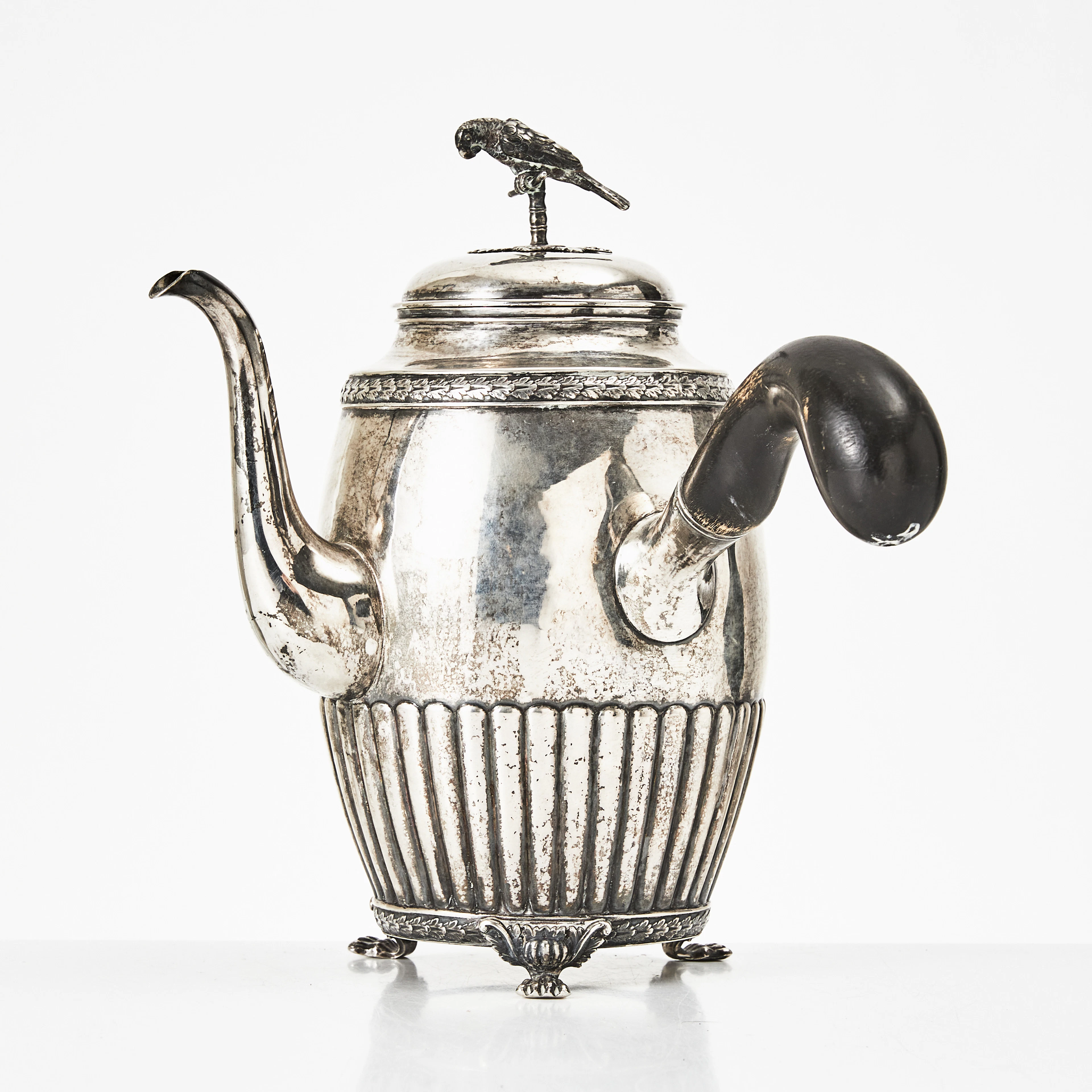 KAFFEKANNA, silver, Johan Petter Grönvall, empire, Stockholm 1826.