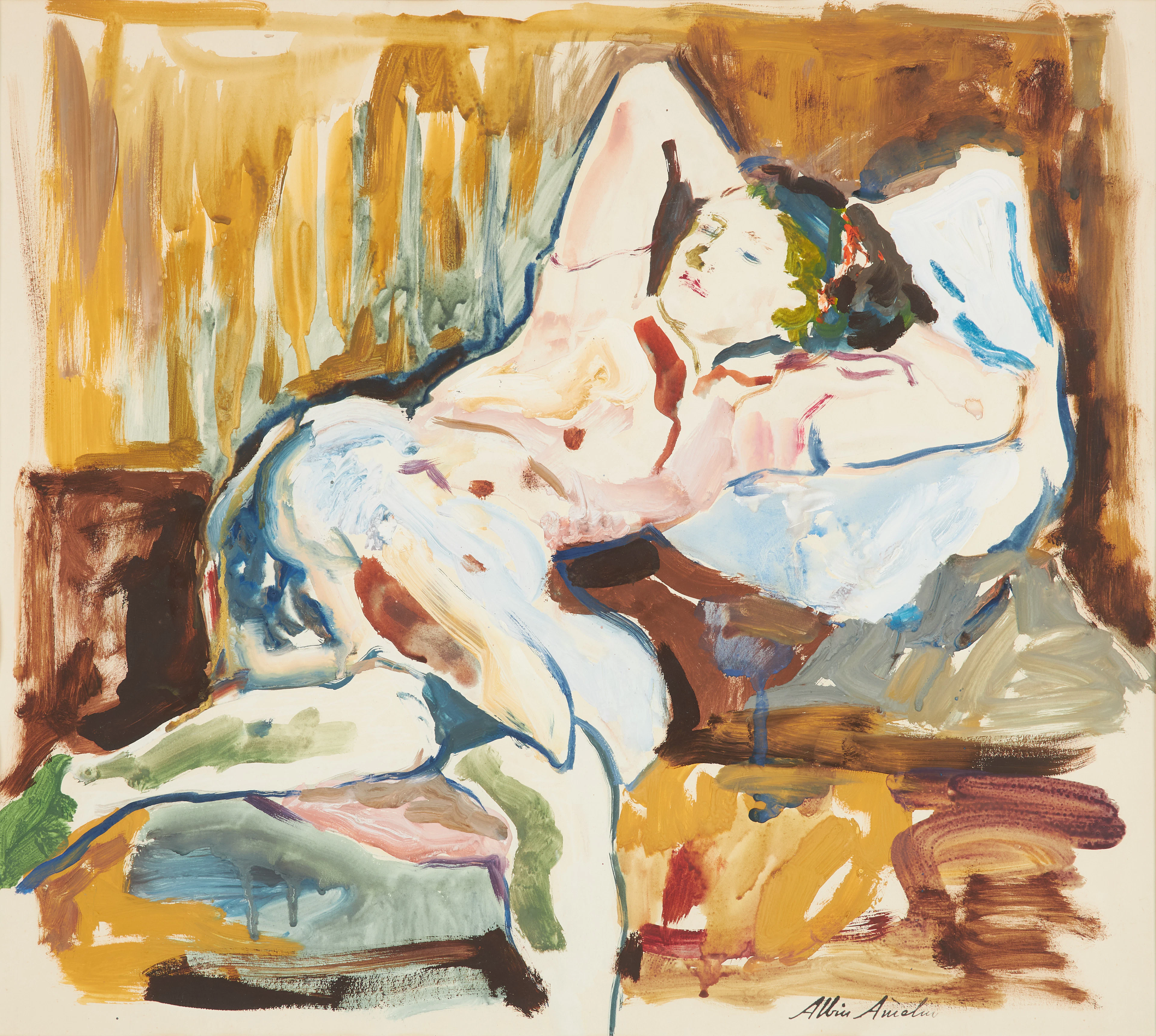 ALBIN AMELIN. Modellstudie.