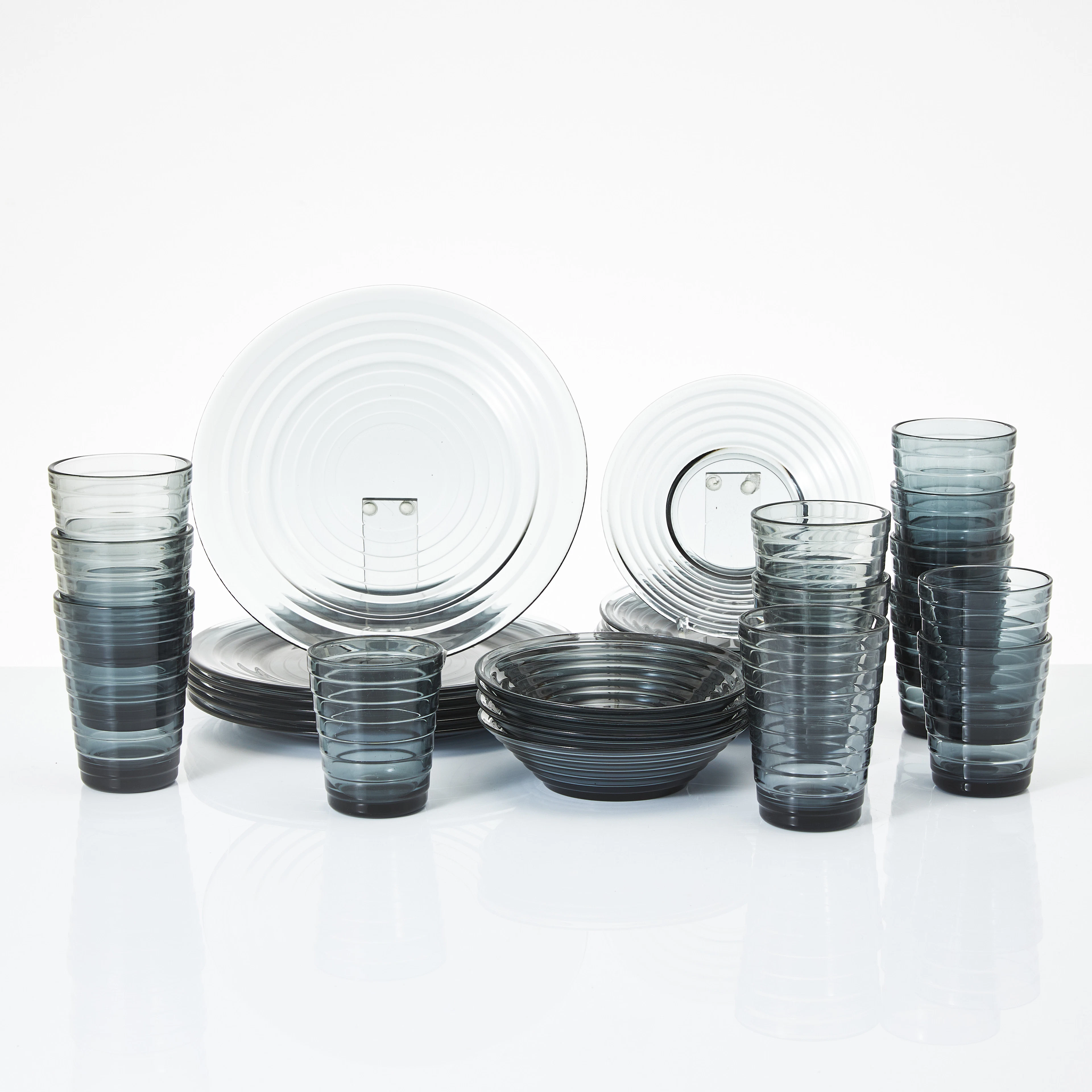 AINO AALTO. "Bölgeblick" glasservisdelar 30 stycken, iittala. Designår 1932.