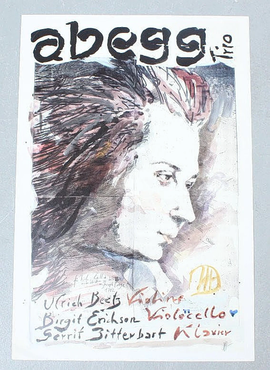 HORST JANSSEN (1929-1995). Druckgrafik-Multiple, '' Abegg-Trio '', signiert.